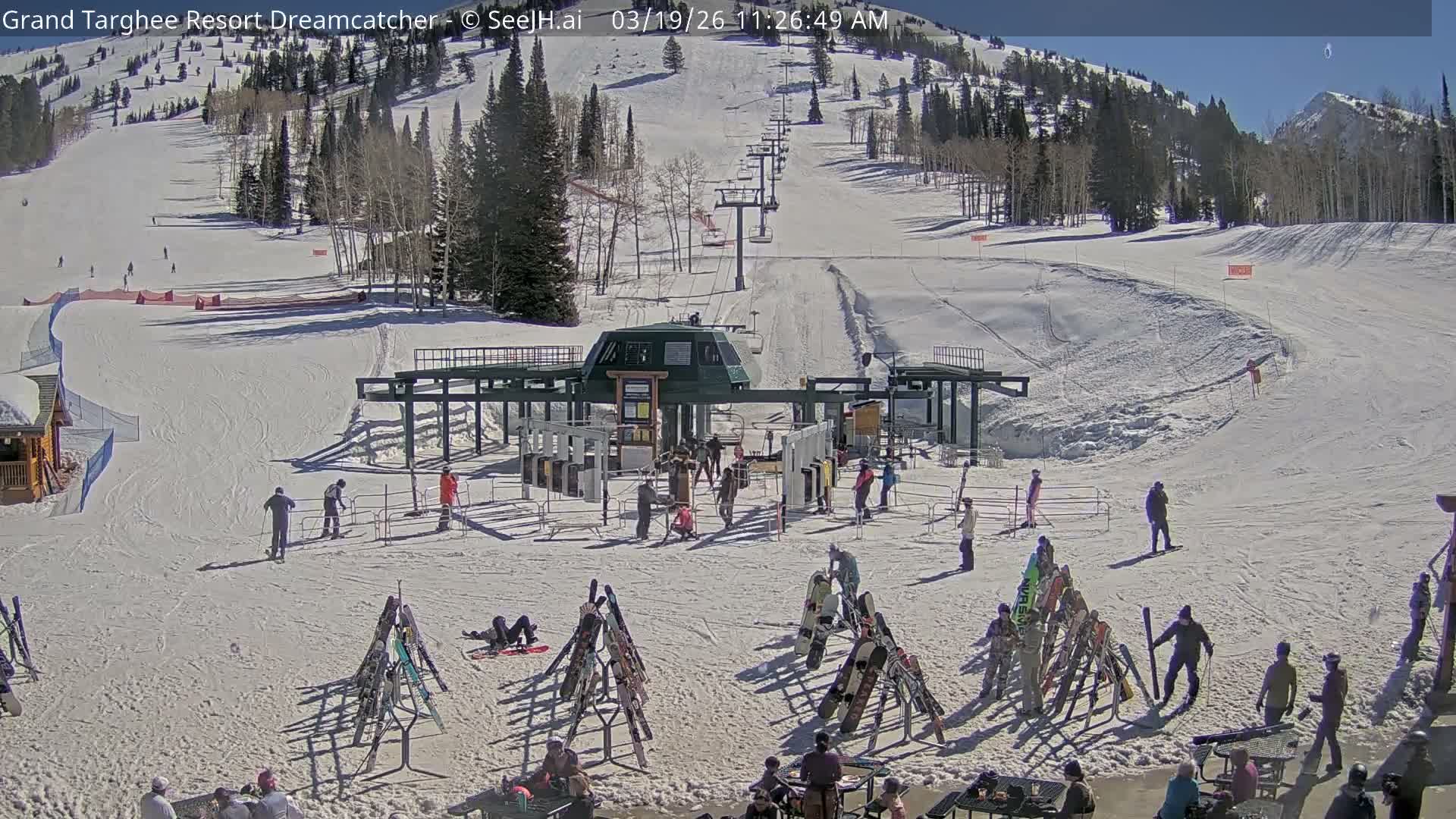 Grand Targhee Resort Ski Lifts & Slopes Live Cam - Alta, Teton, Wyoming, USA