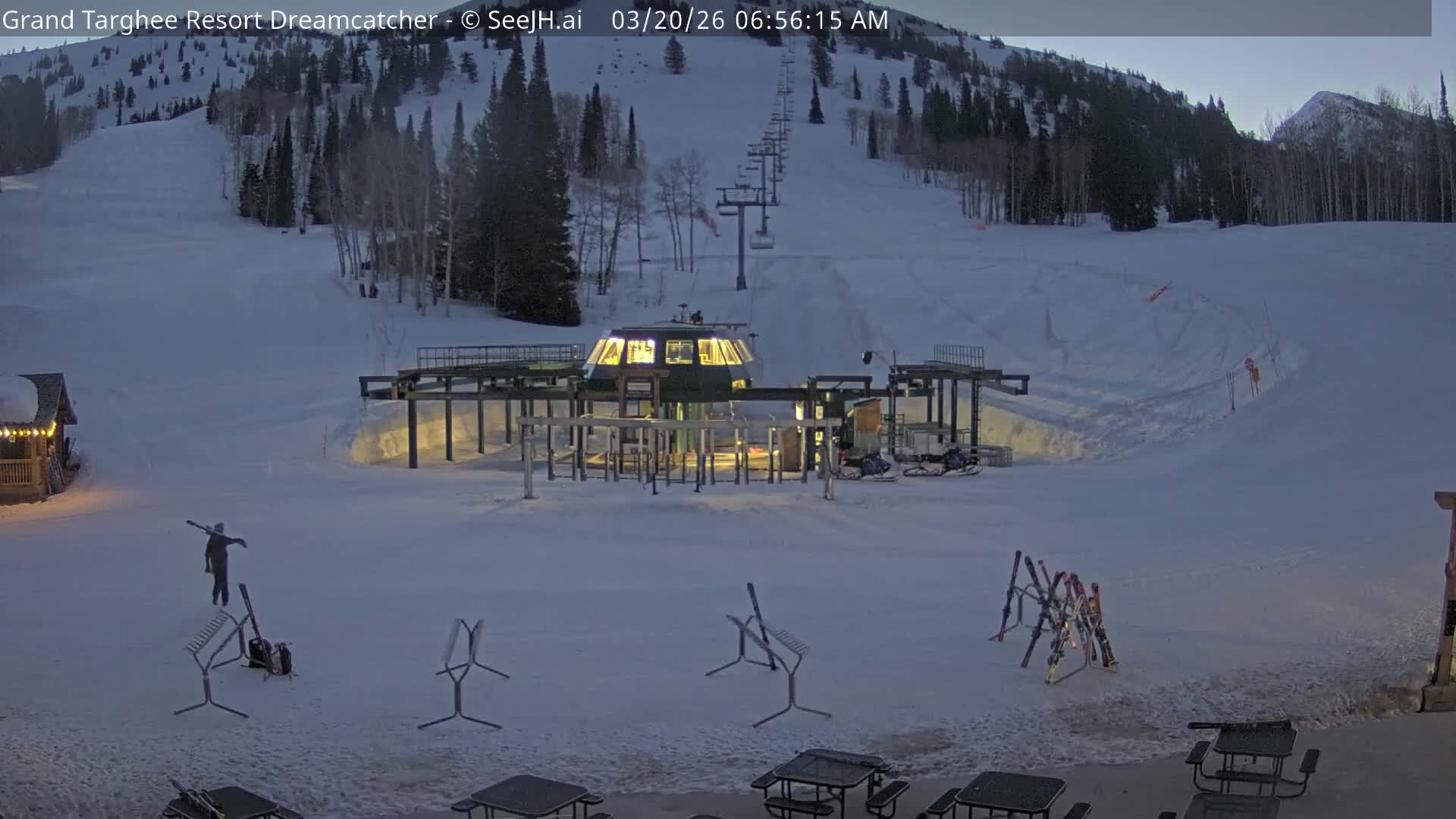 Grand Targhee Resort Ski Lifts & Slopes Live Cam - Alta, Teton, Wyoming, USA
