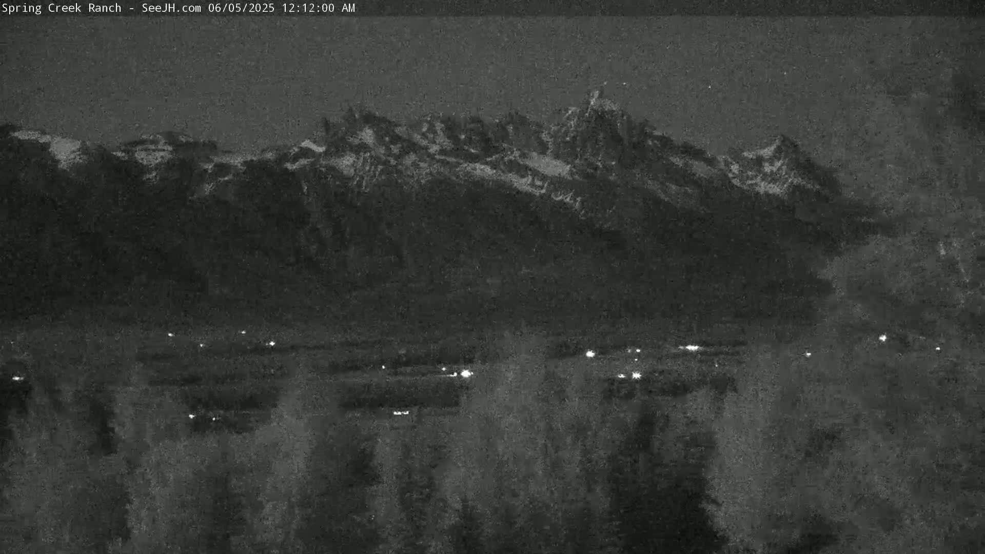 Grand Teton Mountain from Spring Creek Ranch in Jackson Hole, Wyoming - Jackson, Teton, Wyoming, USA