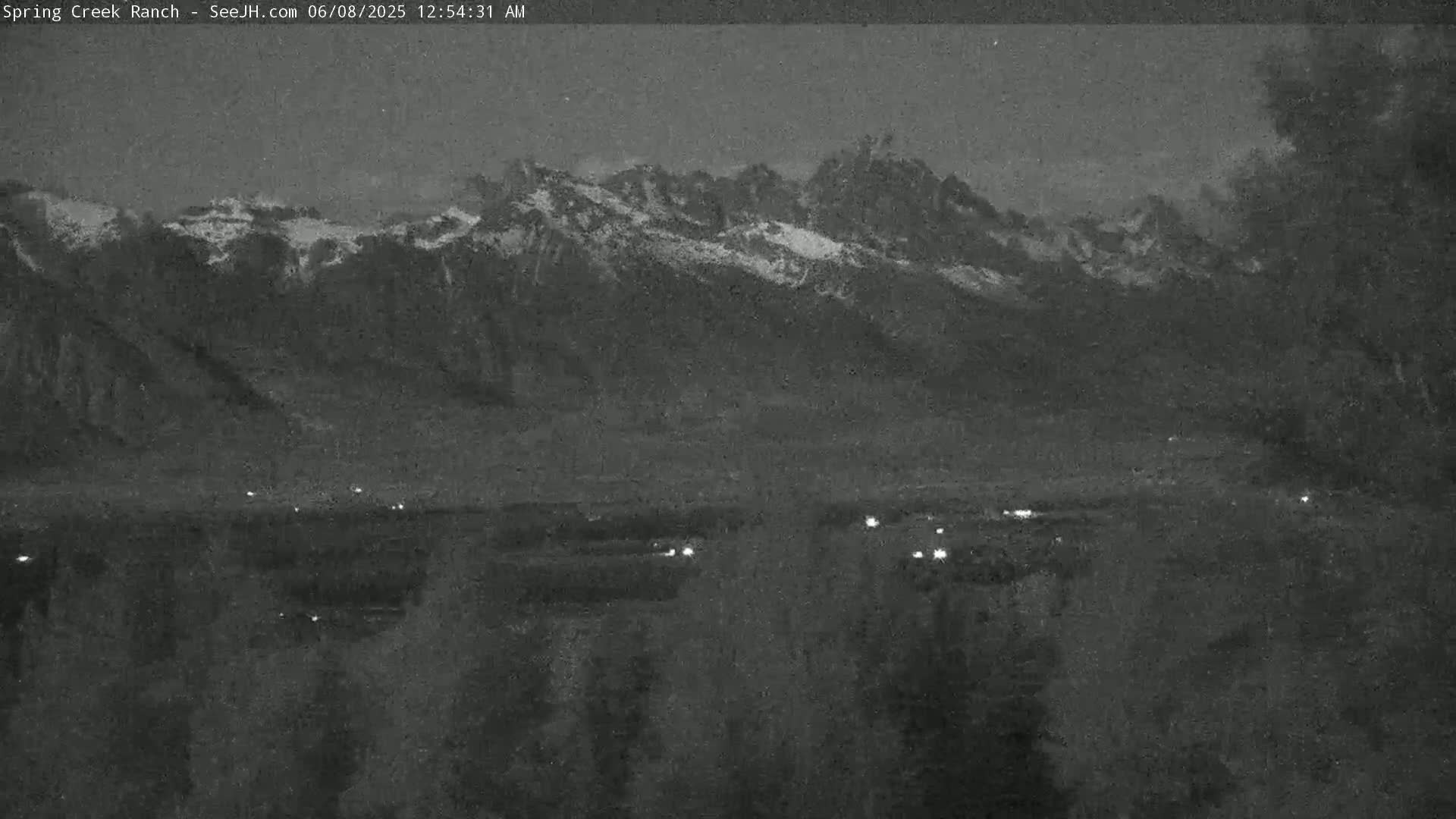 Grand Teton Mountain from Spring Creek Ranch in Jackson Hole, Wyoming - Jackson, Teton, Wyoming, USA