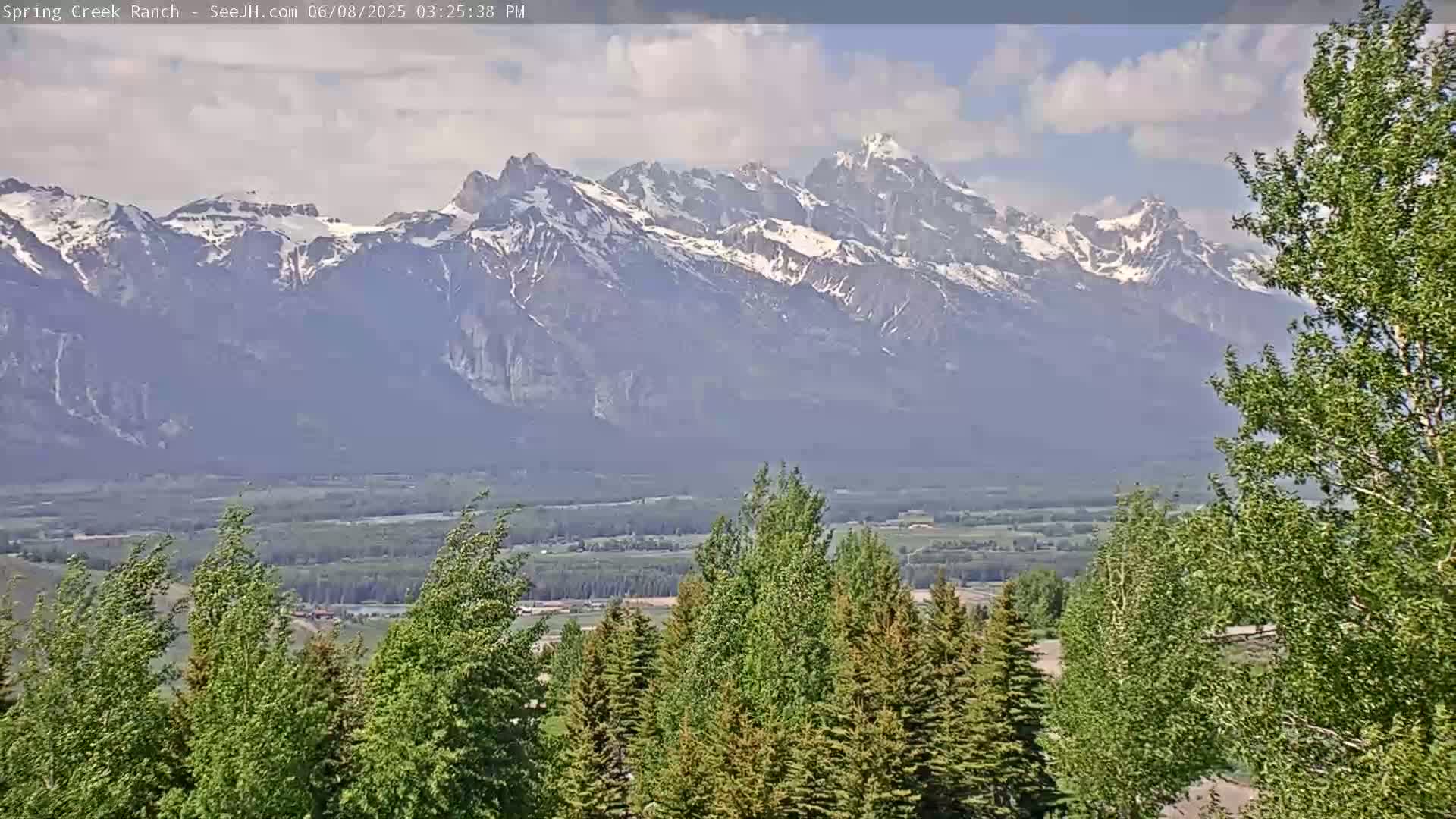 Grand Teton Mountain from Spring Creek Ranch in Jackson Hole, Wyoming - Jackson, Teton, Wyoming, USA