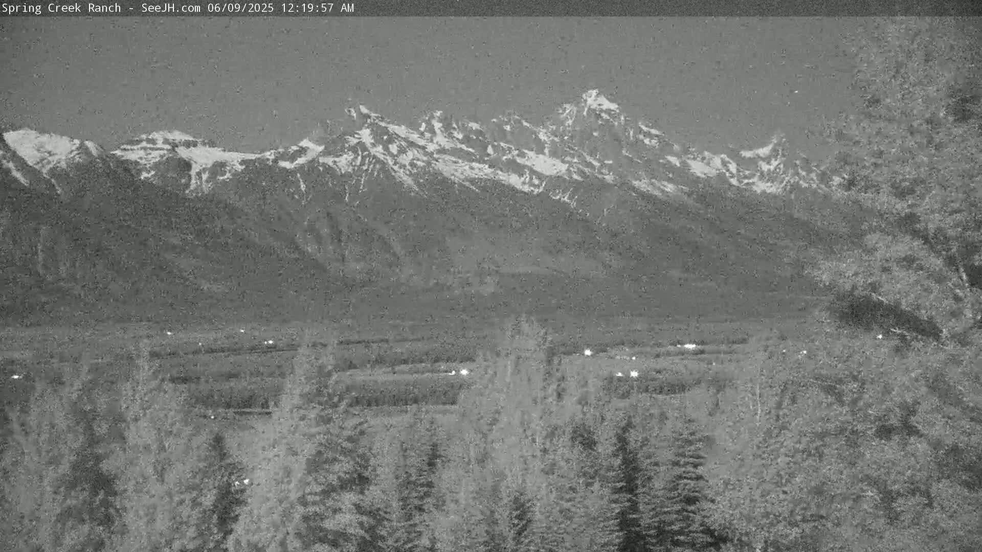 Grand Teton Mountain from Spring Creek Ranch in Jackson Hole, Wyoming - Jackson, Teton, Wyoming, USA
