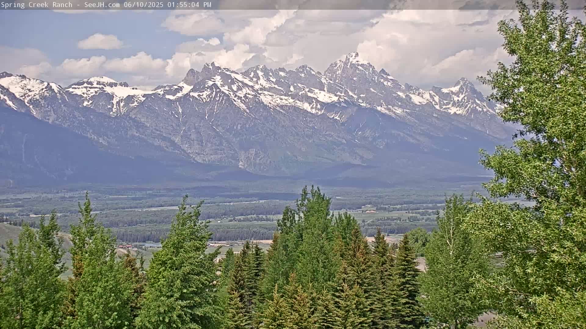 Grand Teton Mountain from Spring Creek Ranch in Jackson Hole, Wyoming - Jackson, Teton, Wyoming, USA