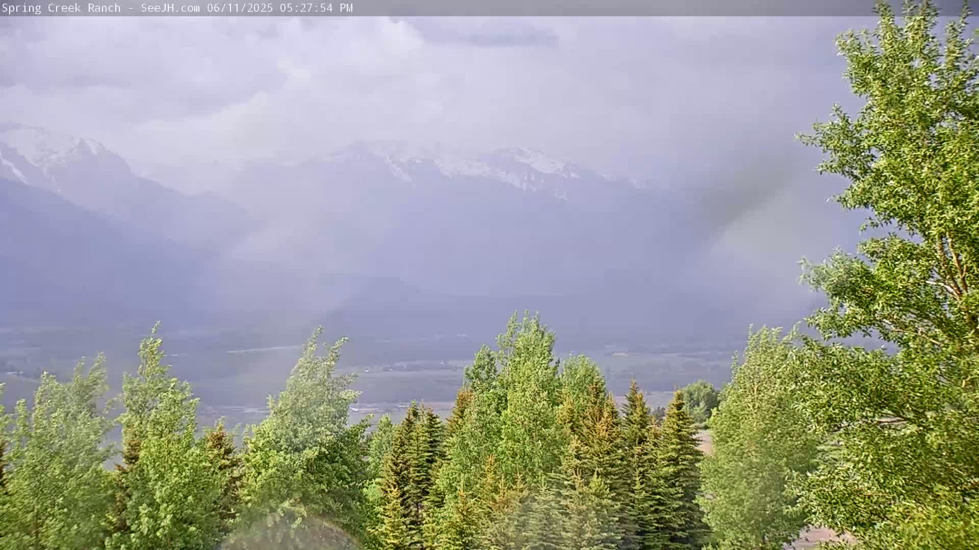 Grand Teton Mountain from Spring Creek Ranch in Jackson Hole, Wyoming - Jackson, Teton, Wyoming, USA