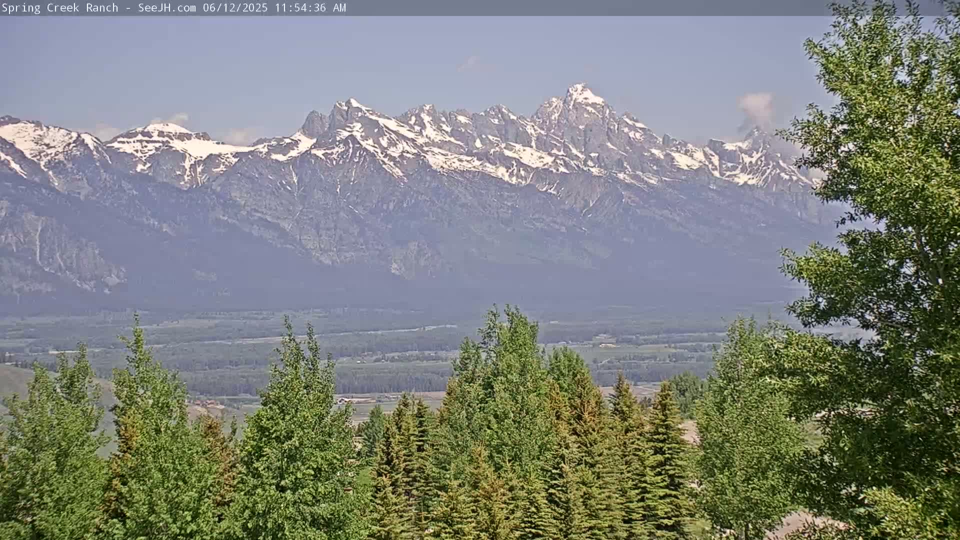 Grand Teton Mountain from Spring Creek Ranch in Jackson Hole, Wyoming - Jackson, Teton, Wyoming, USA