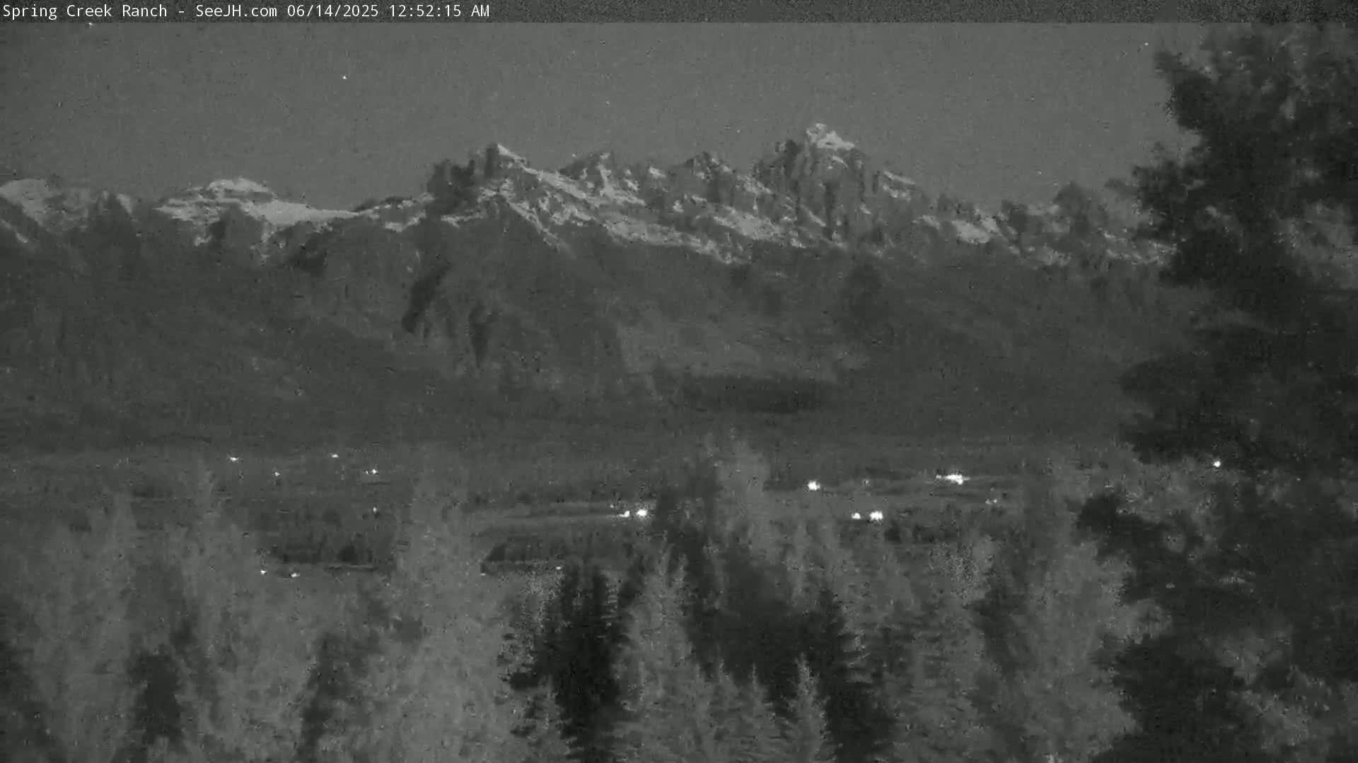 Grand Teton Mountain from Spring Creek Ranch in Jackson Hole, Wyoming - Jackson, Teton, Wyoming, USA