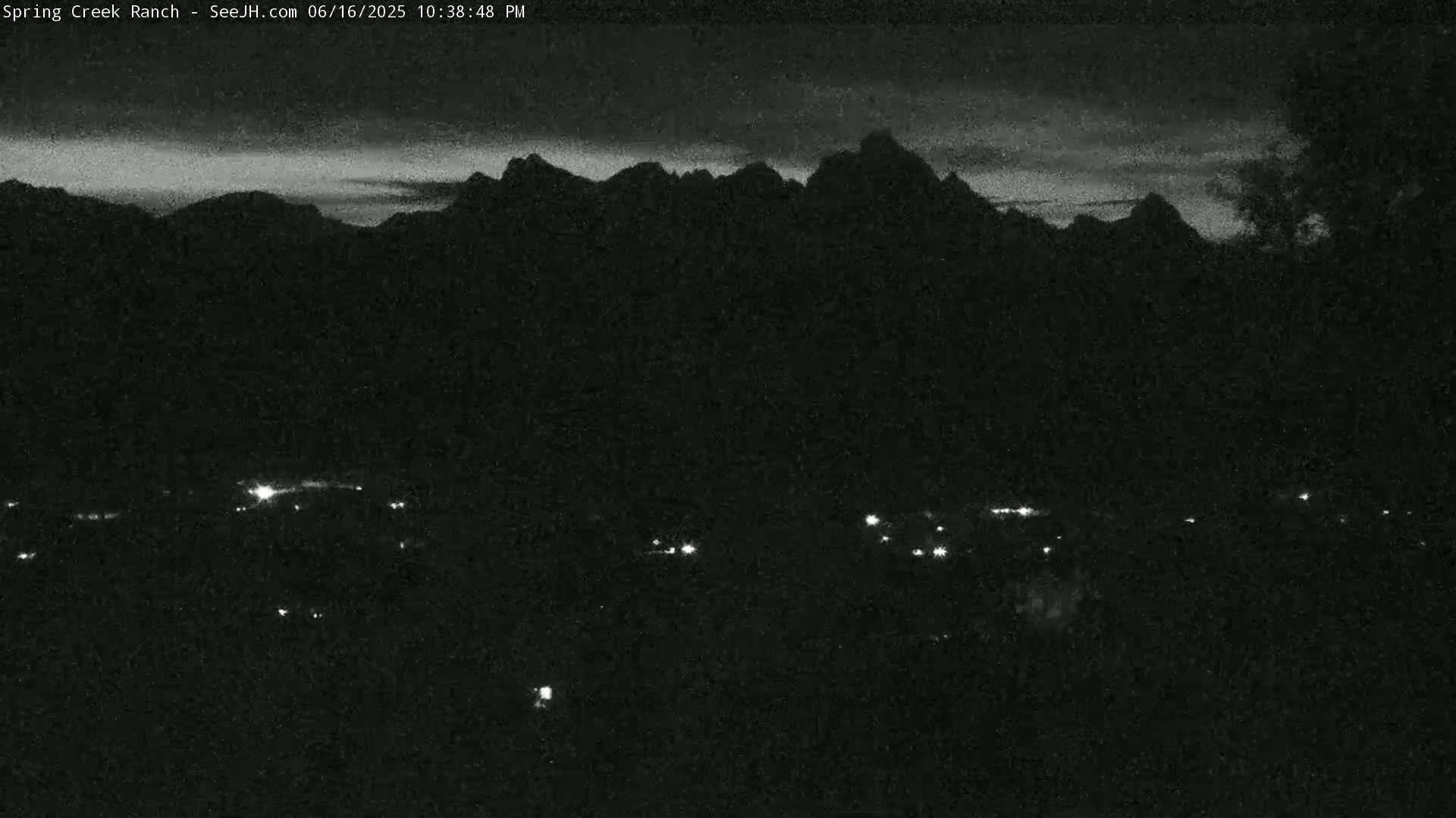 Grand Teton Mountain from Spring Creek Ranch in Jackson Hole, Wyoming - Jackson, Teton, Wyoming, USA