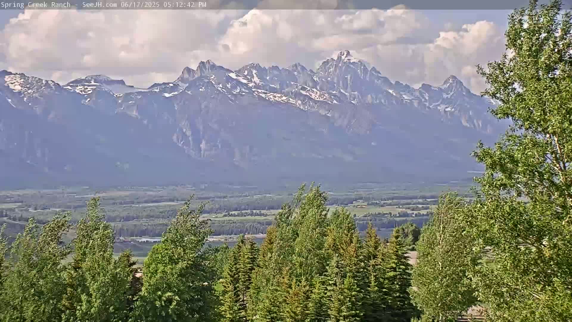 Grand Teton Mountain from Spring Creek Ranch in Jackson Hole, Wyoming - Jackson, Teton, Wyoming, USA