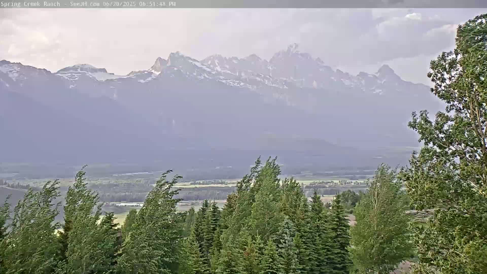 Grand Teton Mountain from Spring Creek Ranch in Jackson Hole, Wyoming - Jackson, Teton, Wyoming, USA