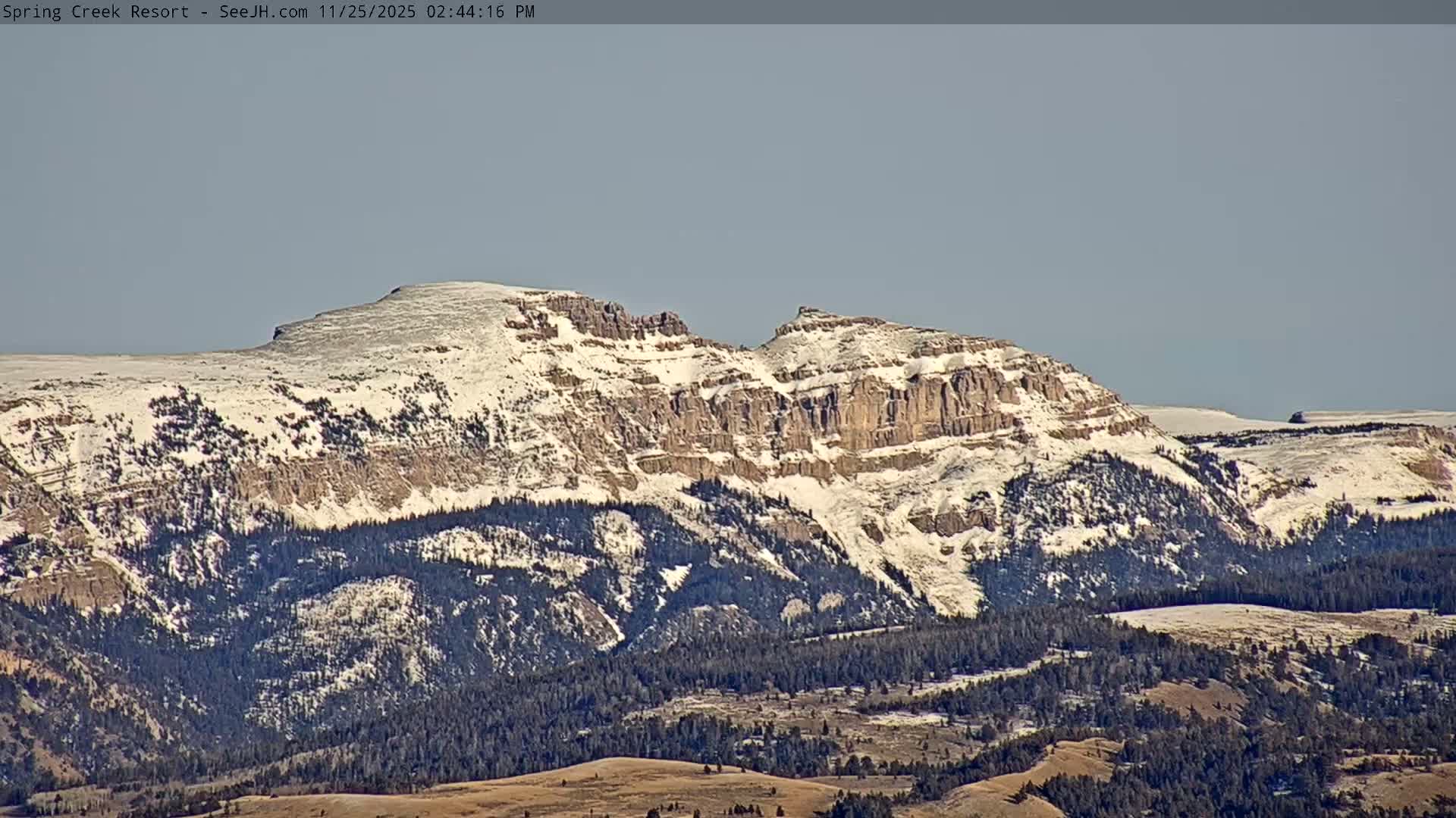 Grand Teton Mountain from Spring Creek Ranch in Jackson Hole, Wyoming - Jackson, Teton, Wyoming, USA