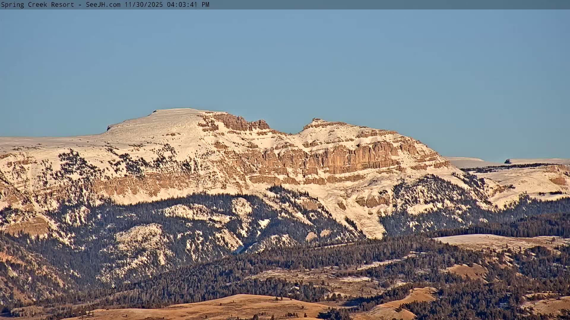 Grand Teton Mountain from Spring Creek Ranch in Jackson Hole, Wyoming - Jackson, Teton, Wyoming, USA