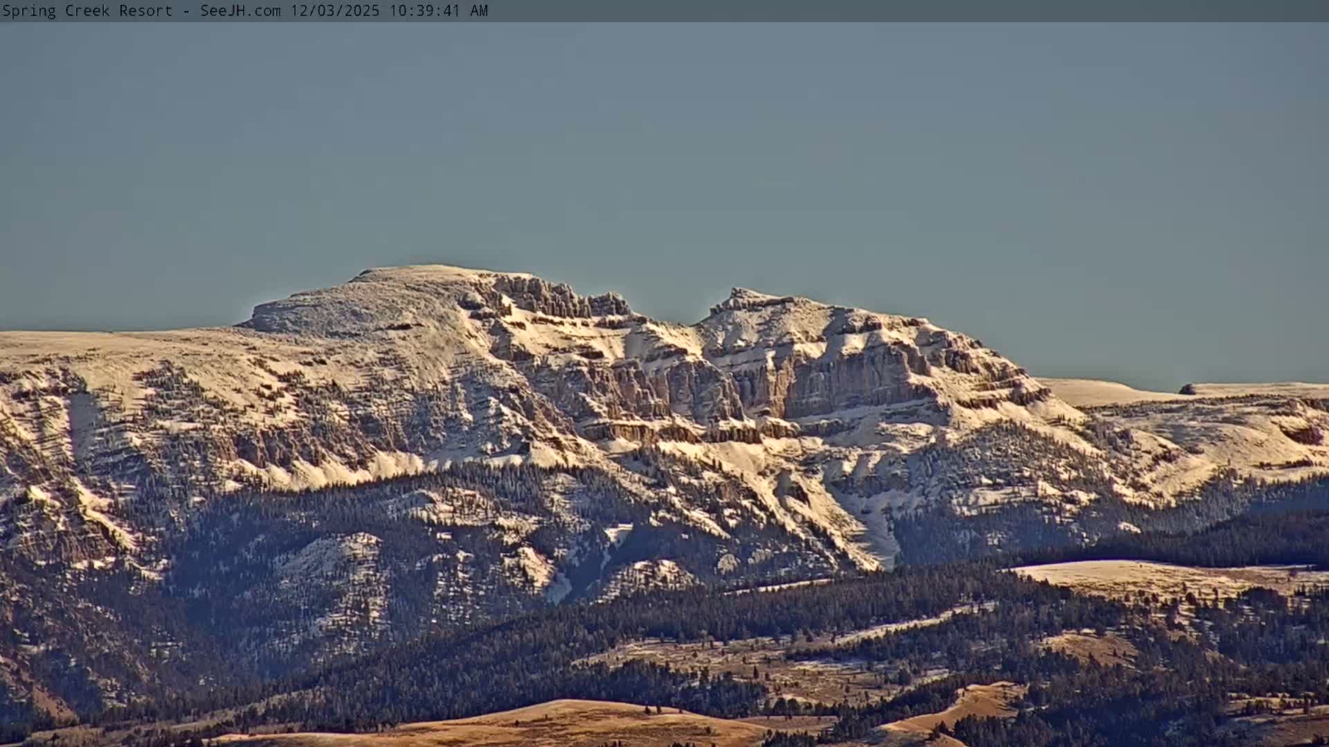 Grand Teton Mountain from Spring Creek Ranch in Jackson Hole, Wyoming - Jackson, Teton, Wyoming, USA