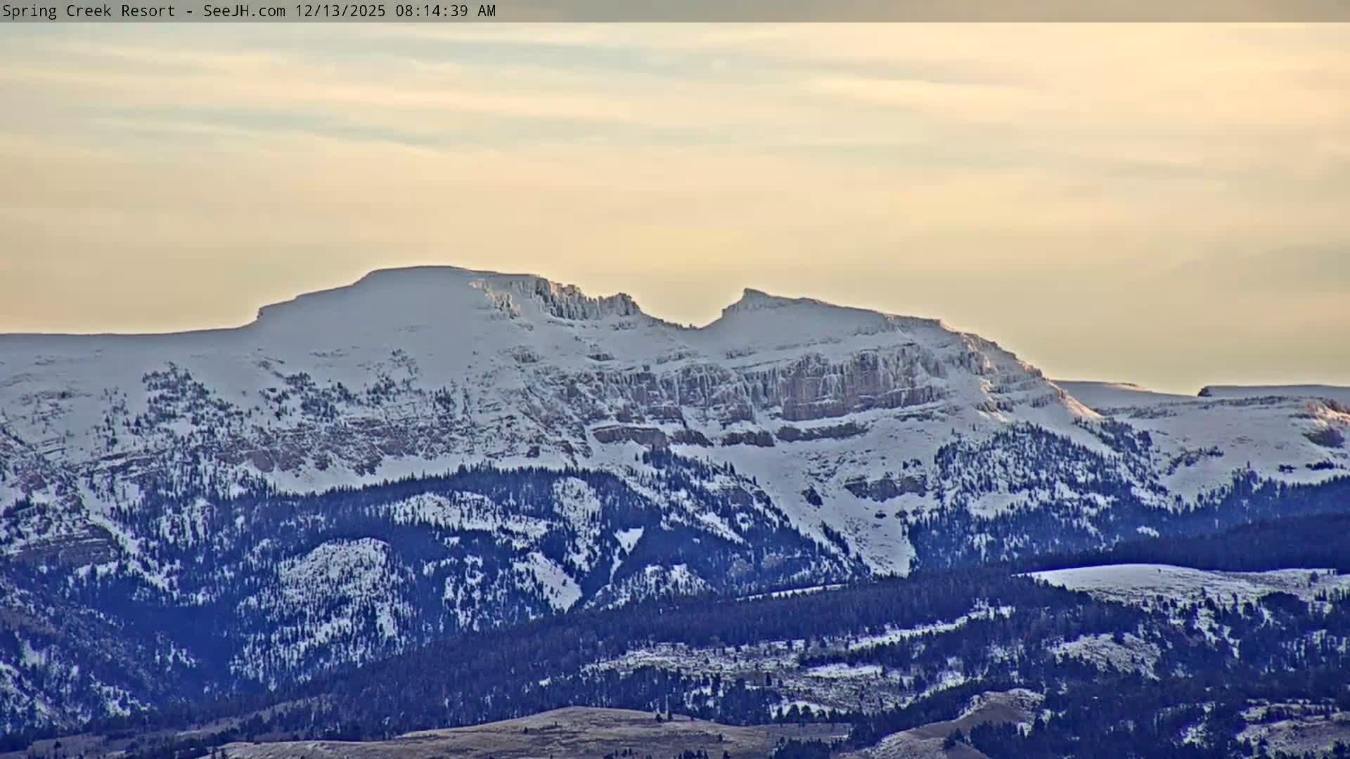 Grand Teton Mountain from Spring Creek Ranch in Jackson Hole, Wyoming - Jackson, Teton, Wyoming, USA