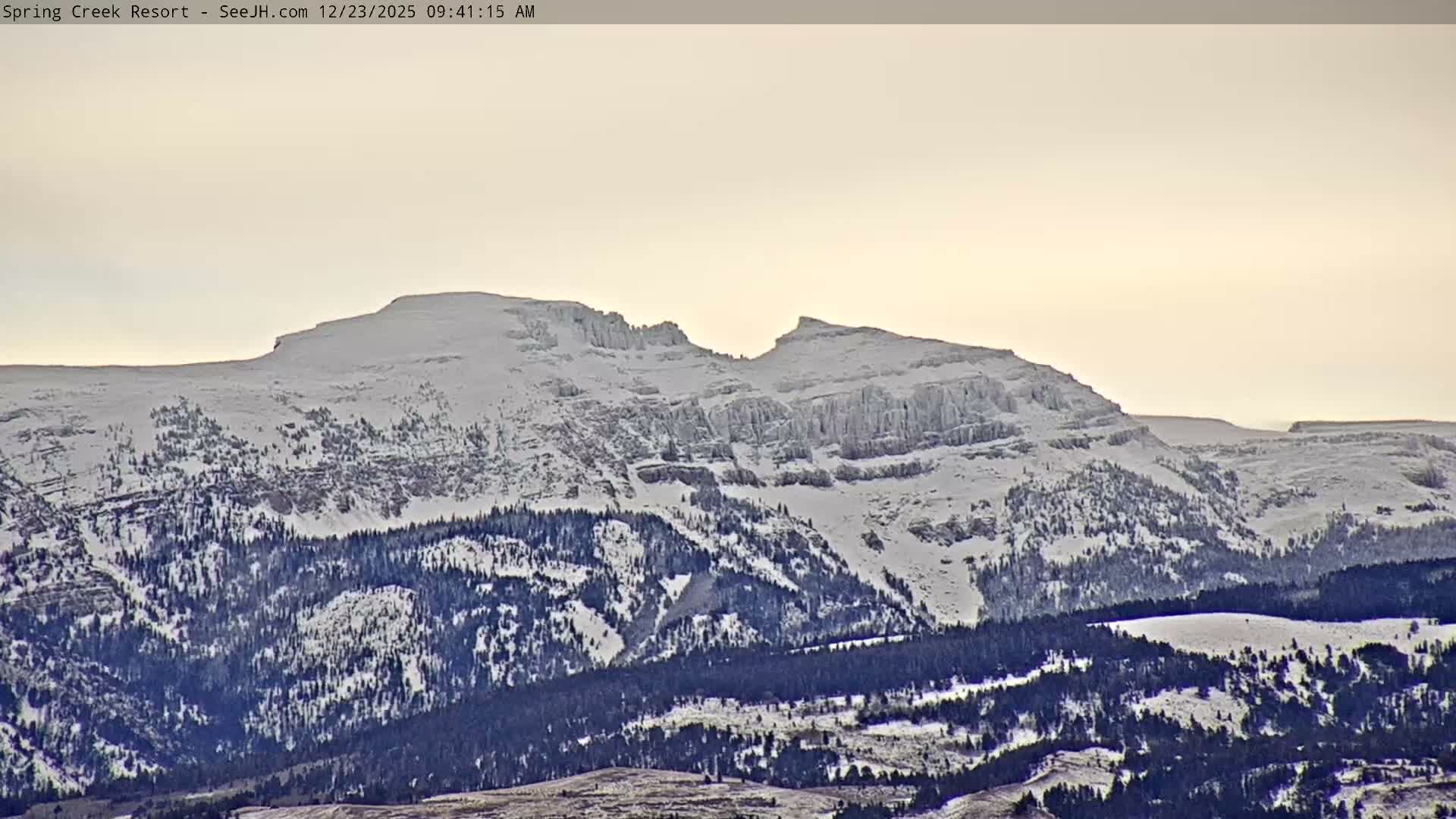 Grand Teton Mountain from Spring Creek Ranch in Jackson Hole, Wyoming - Jackson, Teton, Wyoming, USA