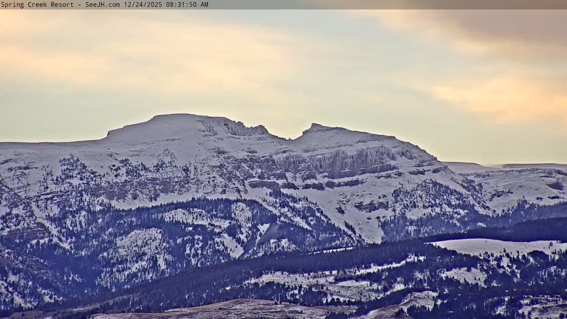 Grand Teton Mountain from Spring Creek Ranch in Jackson Hole, Wyoming - Jackson, Teton, Wyoming, USA