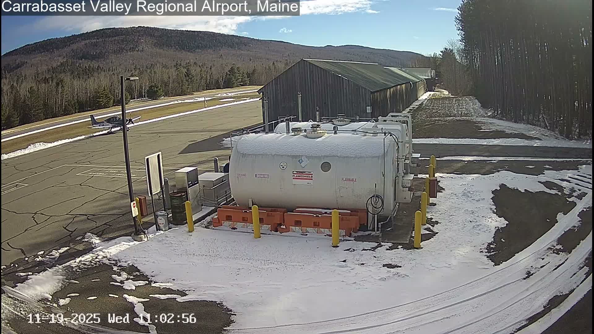 Kingsfield, Carrabassett Valley, Sugarloaf Regional Airport Live Cam - Kingsfield, Franklin, Maine, USA