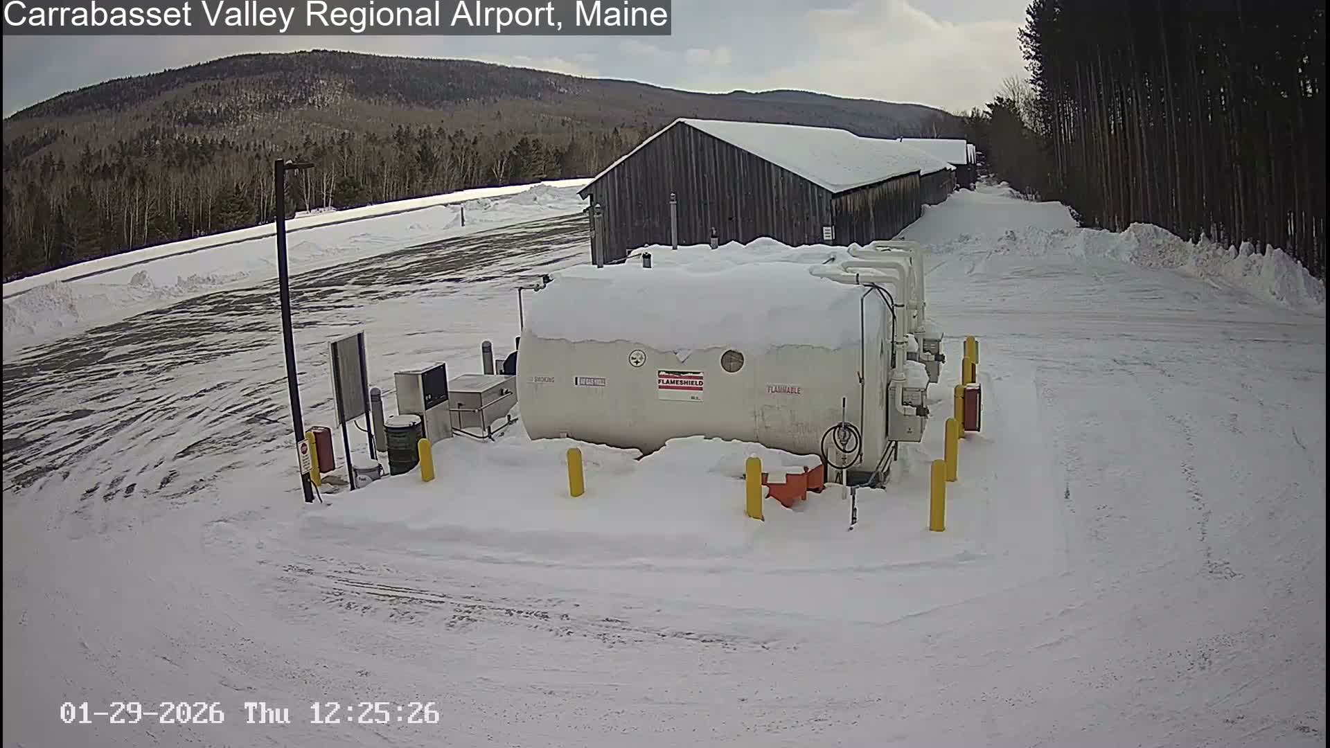 Kingsfield, Carrabassett Valley, Sugarloaf Regional Airport Live Cam - Kingsfield, Franklin, Maine, USA