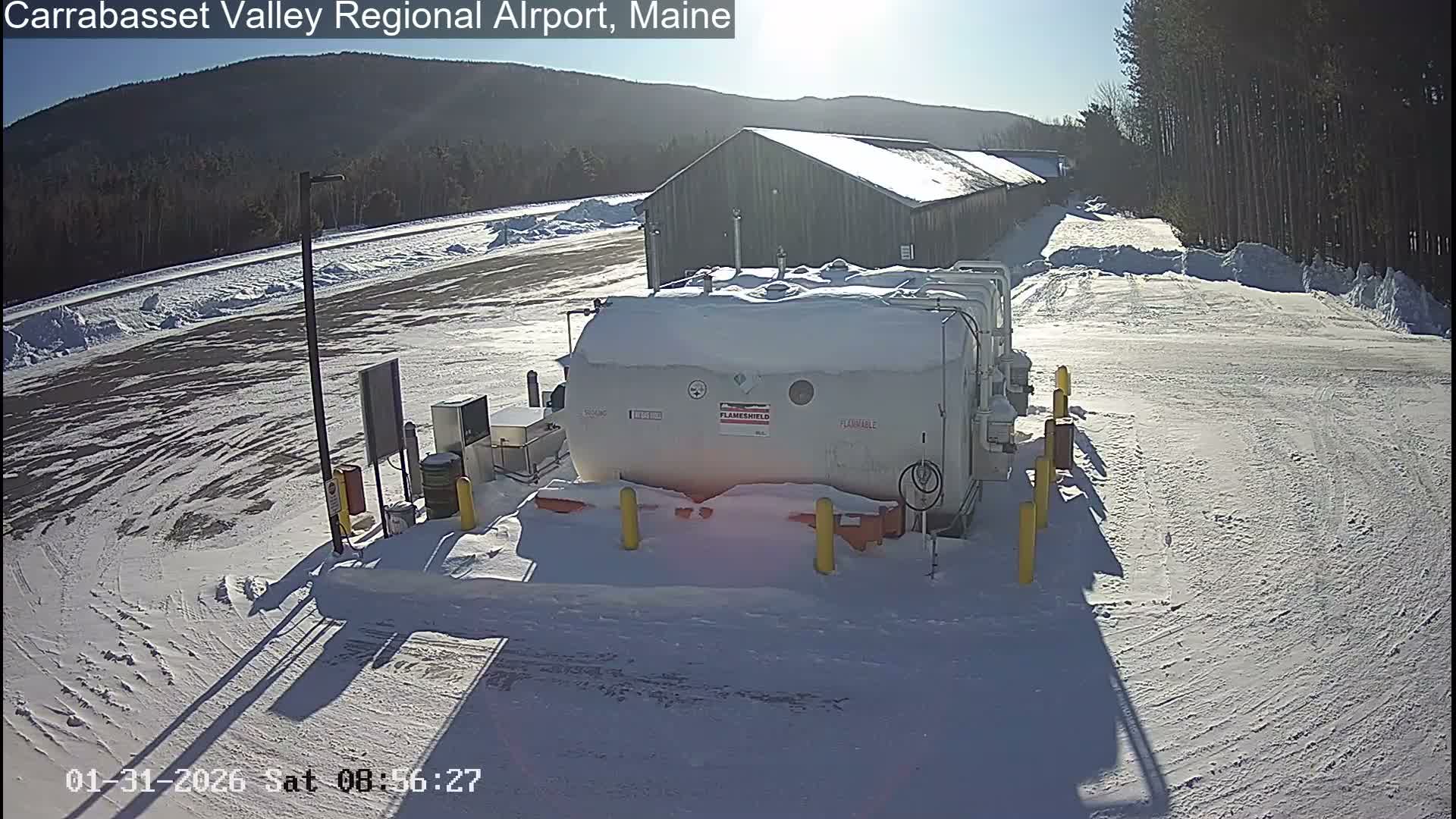 Kingsfield, Carrabassett Valley, Sugarloaf Regional Airport Live Cam - Kingsfield, Franklin, Maine, USA