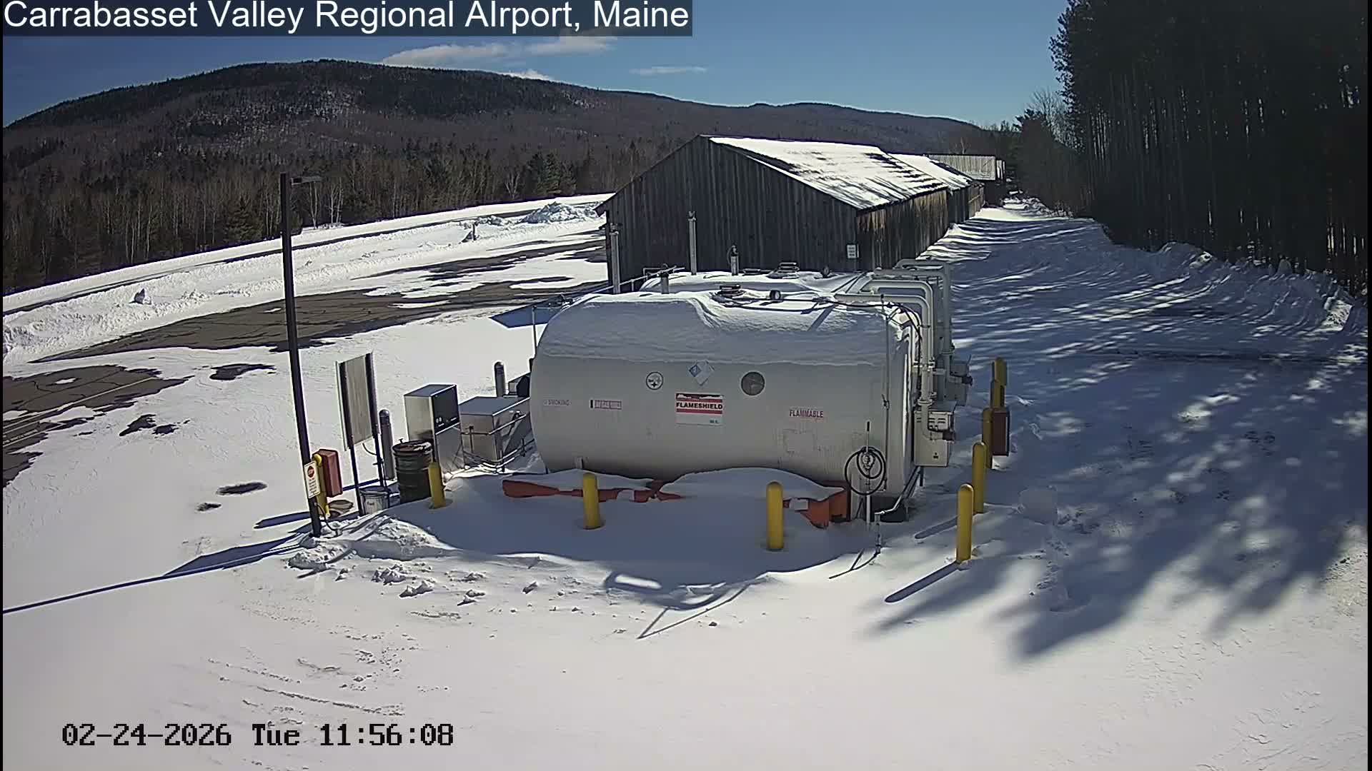 Kingsfield, Carrabassett Valley, Sugarloaf Regional Airport Live Cam - Kingsfield, Franklin, Maine, USA