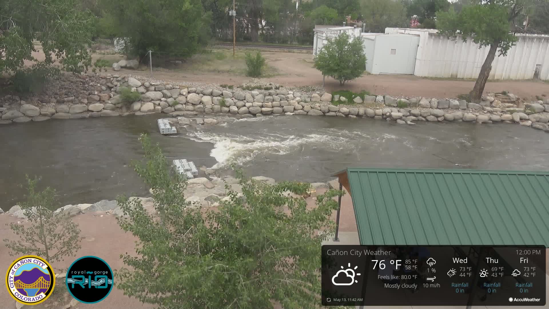 Canon City Arkansas River View Live Cam - Cañon City, Fremont, Colorado, USA
