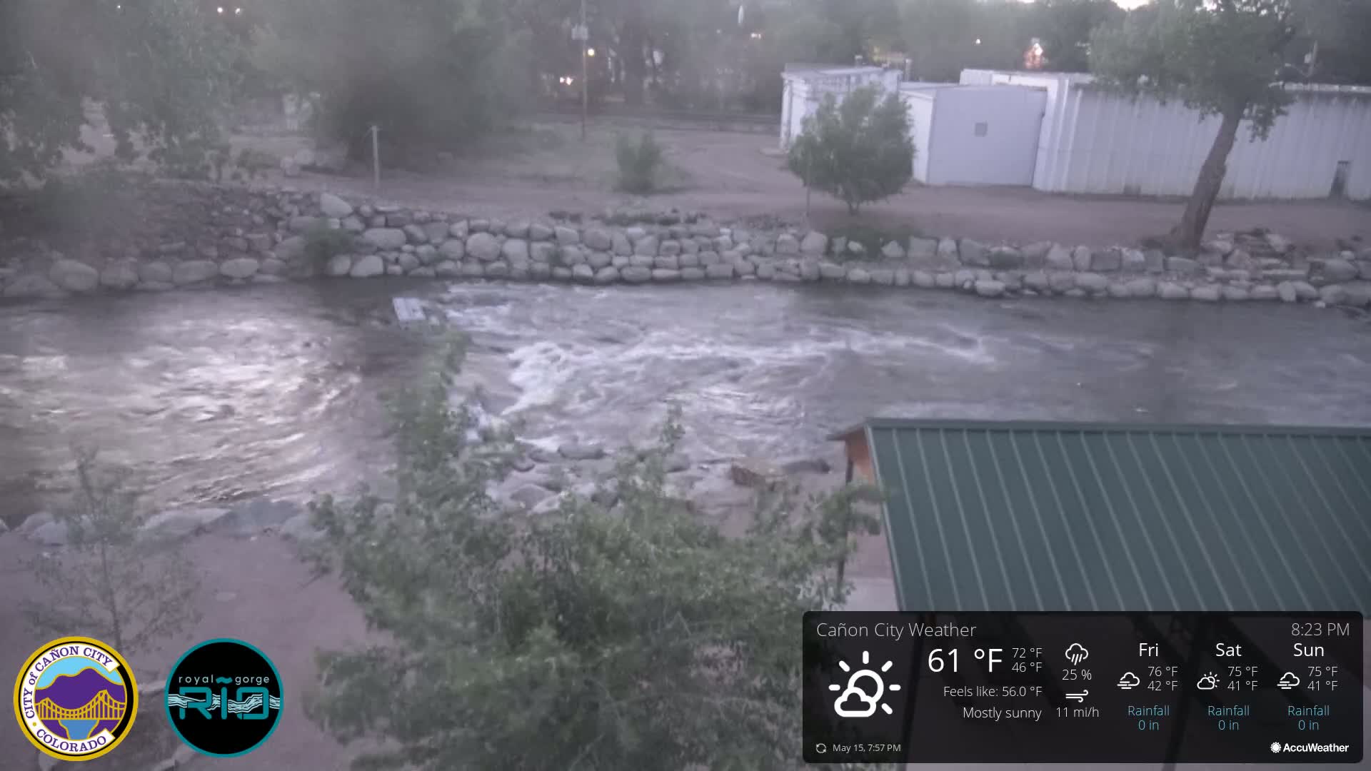 Canon City Arkansas River View Live Cam - Cañon City, Fremont, Colorado, USA