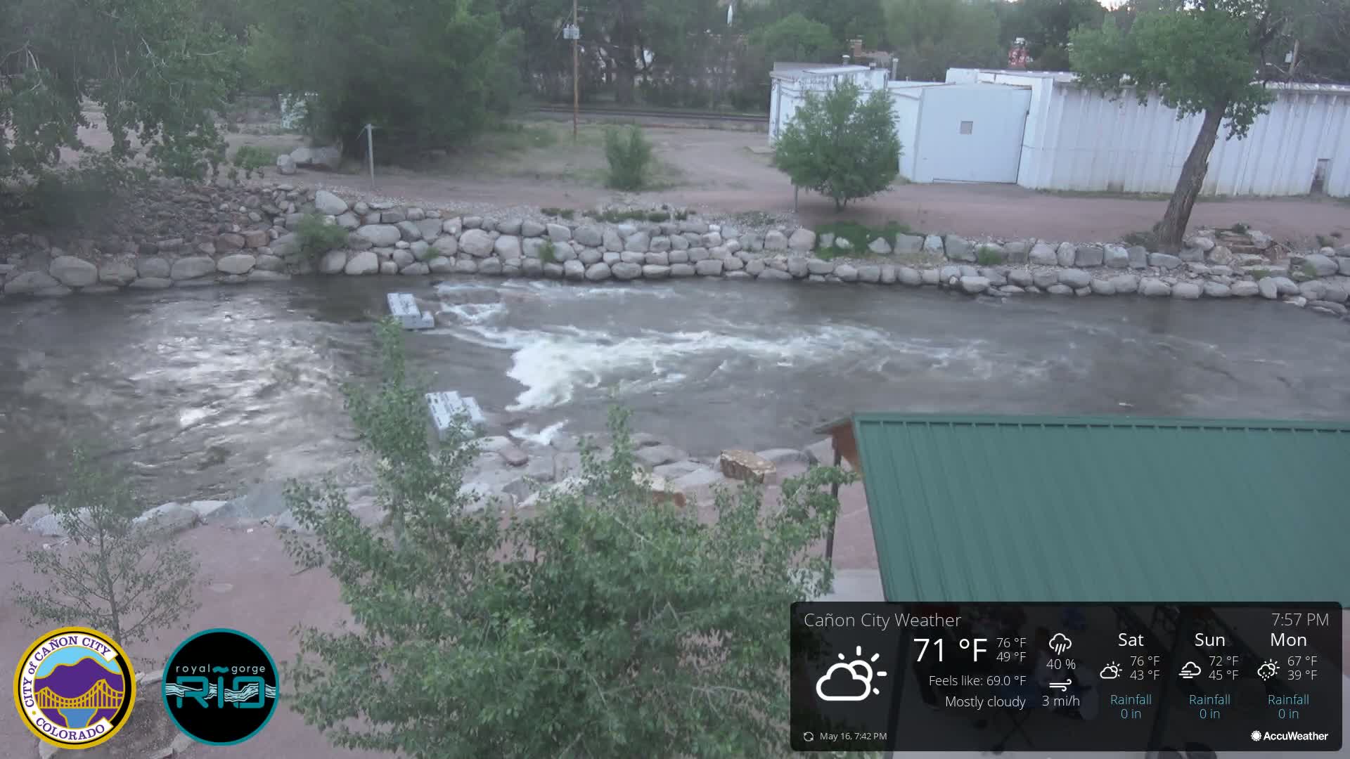 Canon City Arkansas River View Live Cam - Cañon City, Fremont, Colorado, USA