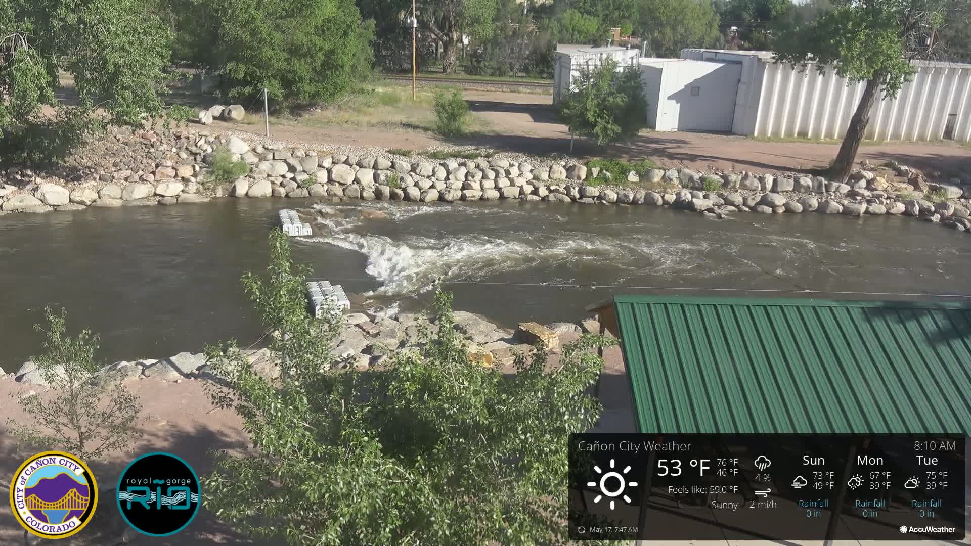 Canon City Arkansas River View Live Cam - Cañon City, Fremont, Colorado, USA