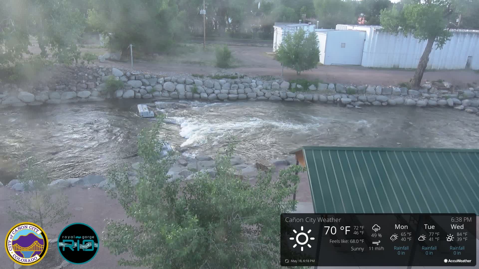 Canon City Arkansas River View Live Cam - Cañon City, Fremont, Colorado, USA