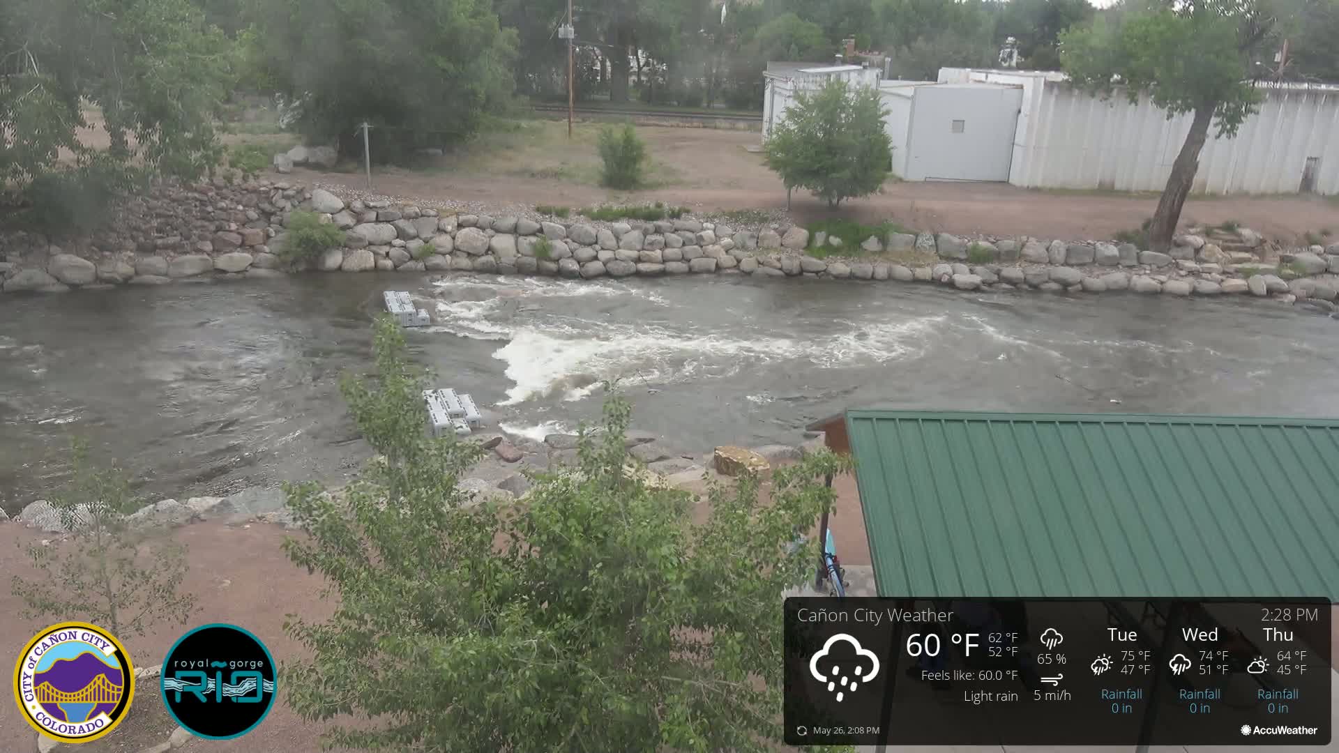 Canon City Arkansas River View Live Cam - Cañon City, Fremont, Colorado, USA