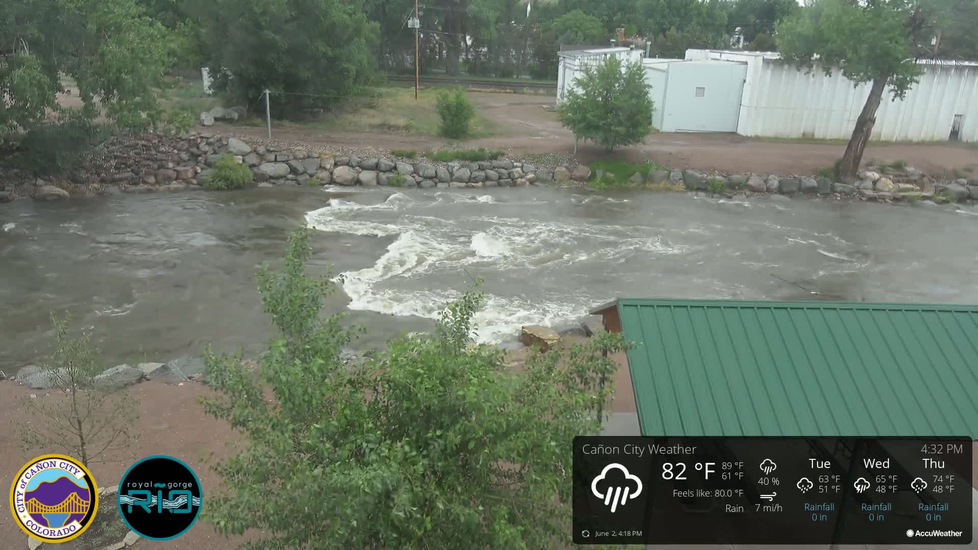 Canon City Arkansas River View Live Cam - Cañon City, Fremont, Colorado, USA