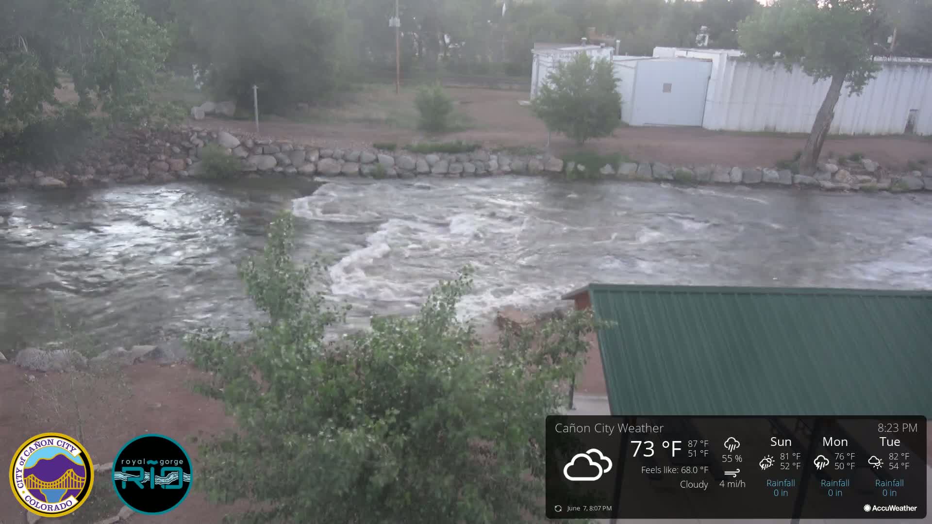 Canon City Arkansas River View Live Cam - Cañon City, Fremont, Colorado, USA