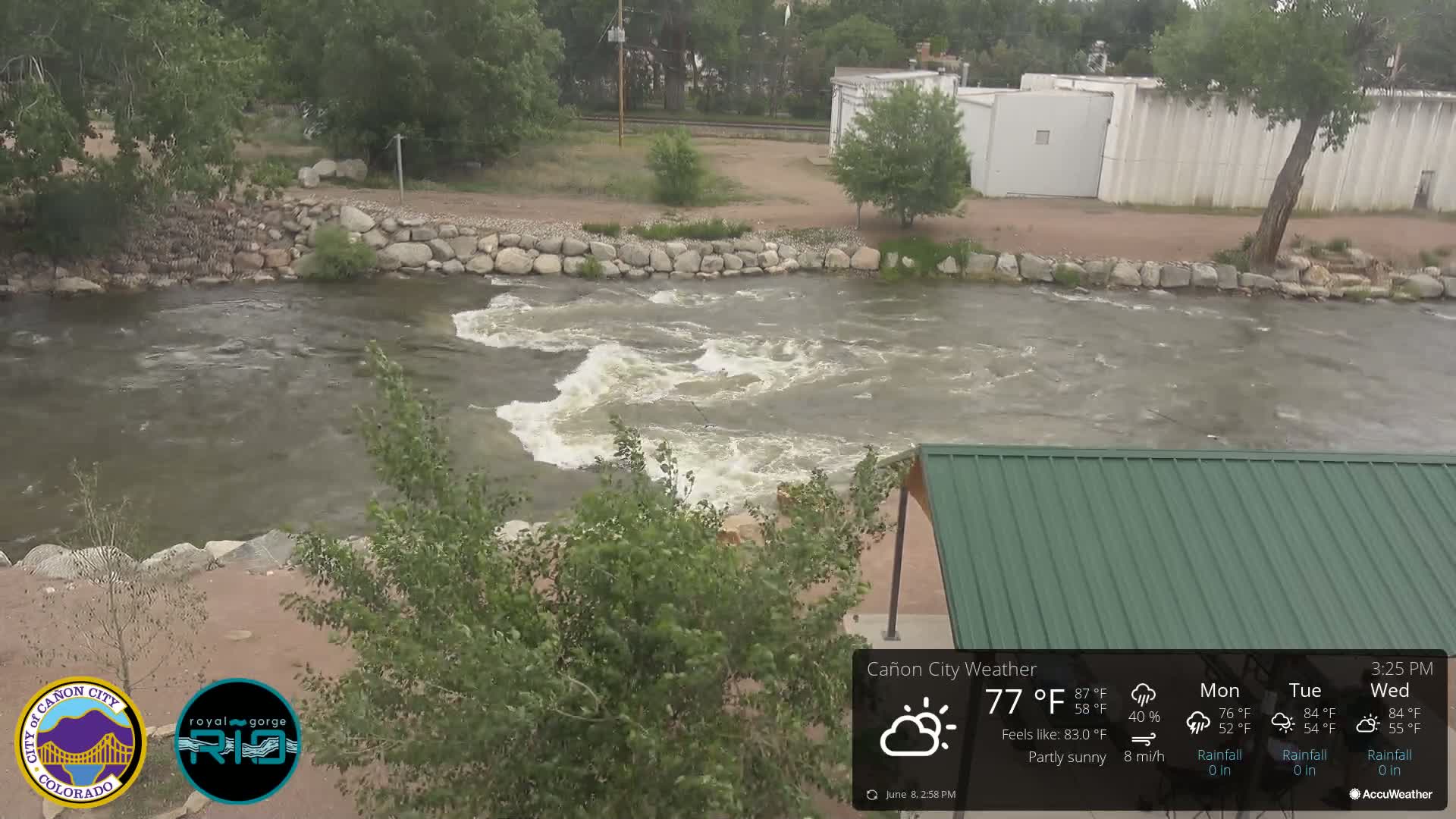 Canon City Arkansas River View Live Cam - Cañon City, Fremont, Colorado, USA
