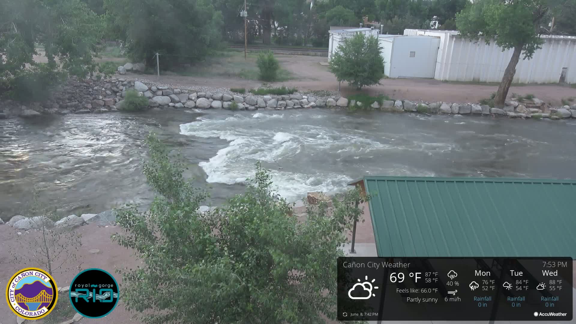 Canon City Arkansas River View Live Cam - Cañon City, Fremont, Colorado, USA