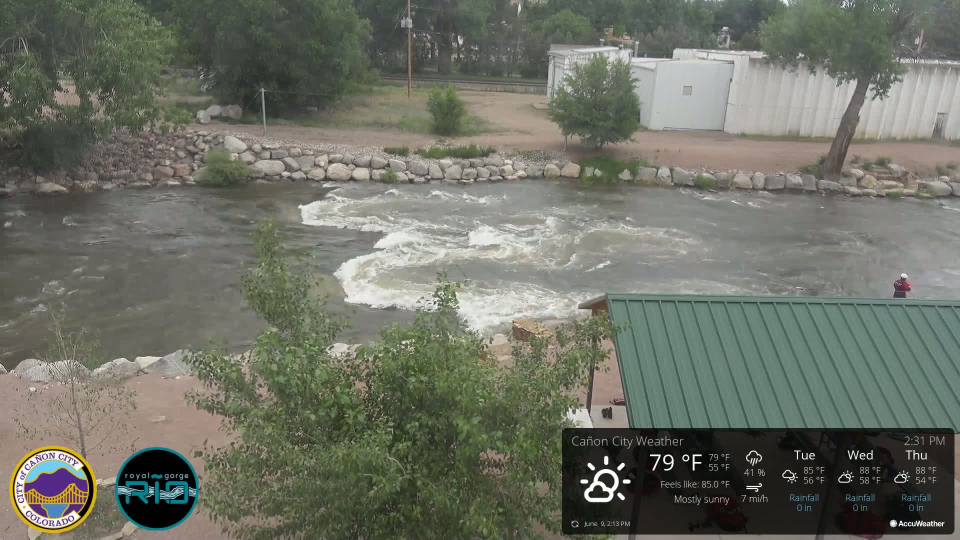 Canon City Arkansas River View Live Cam - Cañon City, Fremont, Colorado, USA