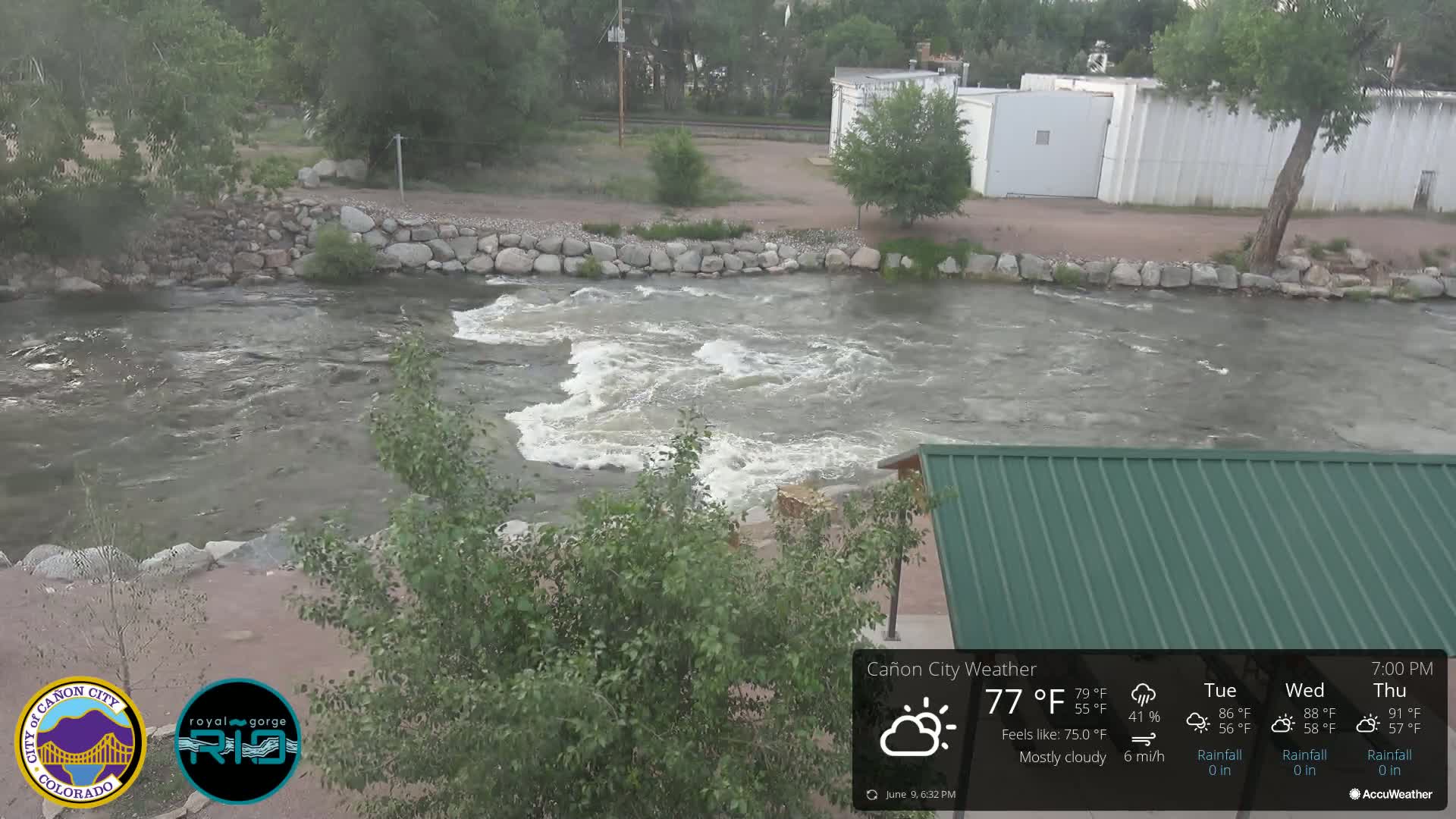 Canon City Arkansas River View Live Cam - Cañon City, Fremont, Colorado, USA