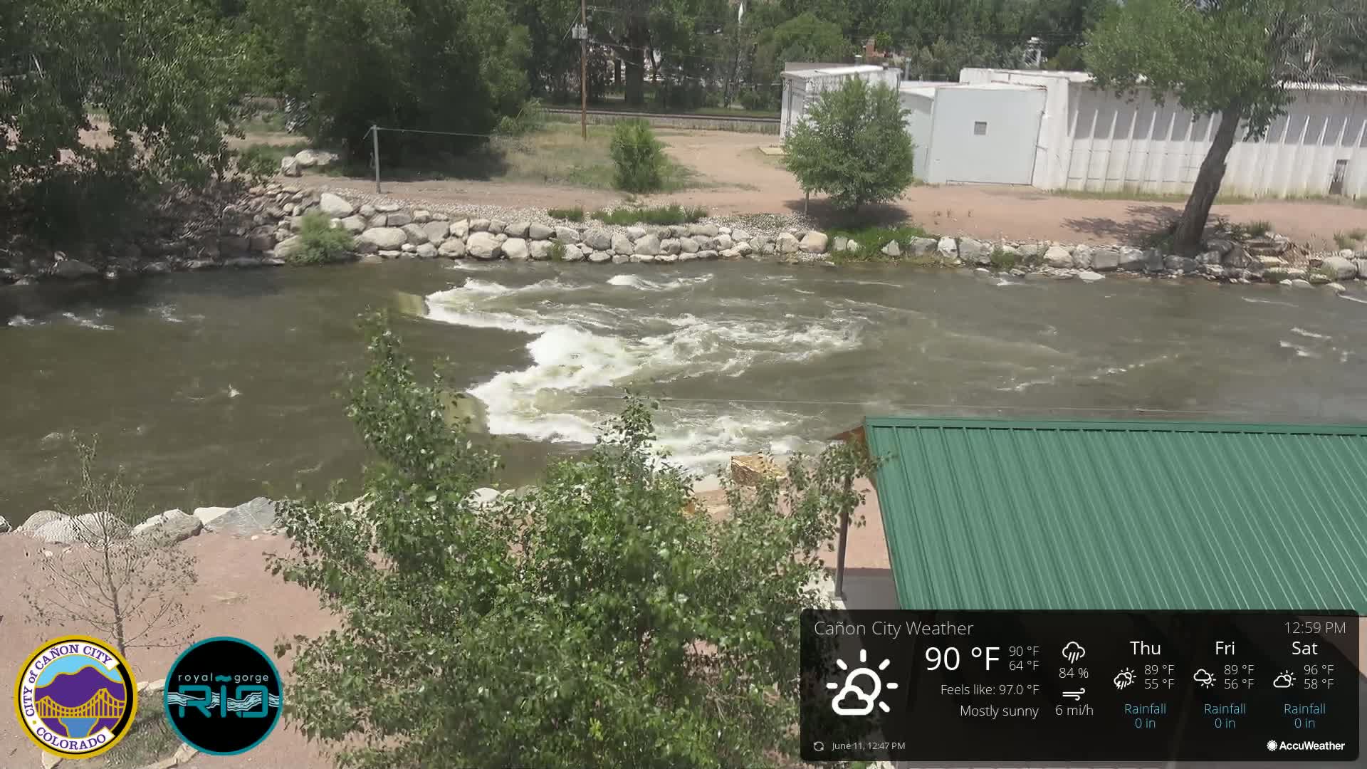 Canon City Arkansas River View Live Cam - Cañon City, Fremont, Colorado, USA