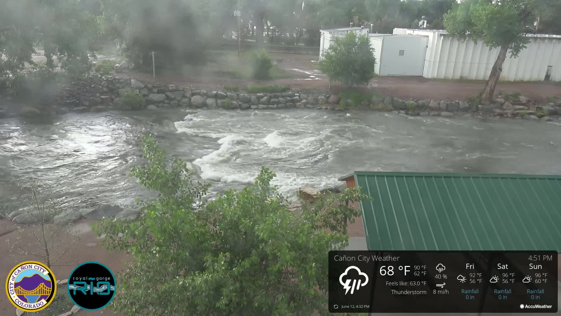 Canon City Arkansas River View Live Cam - Cañon City, Fremont, Colorado, USA