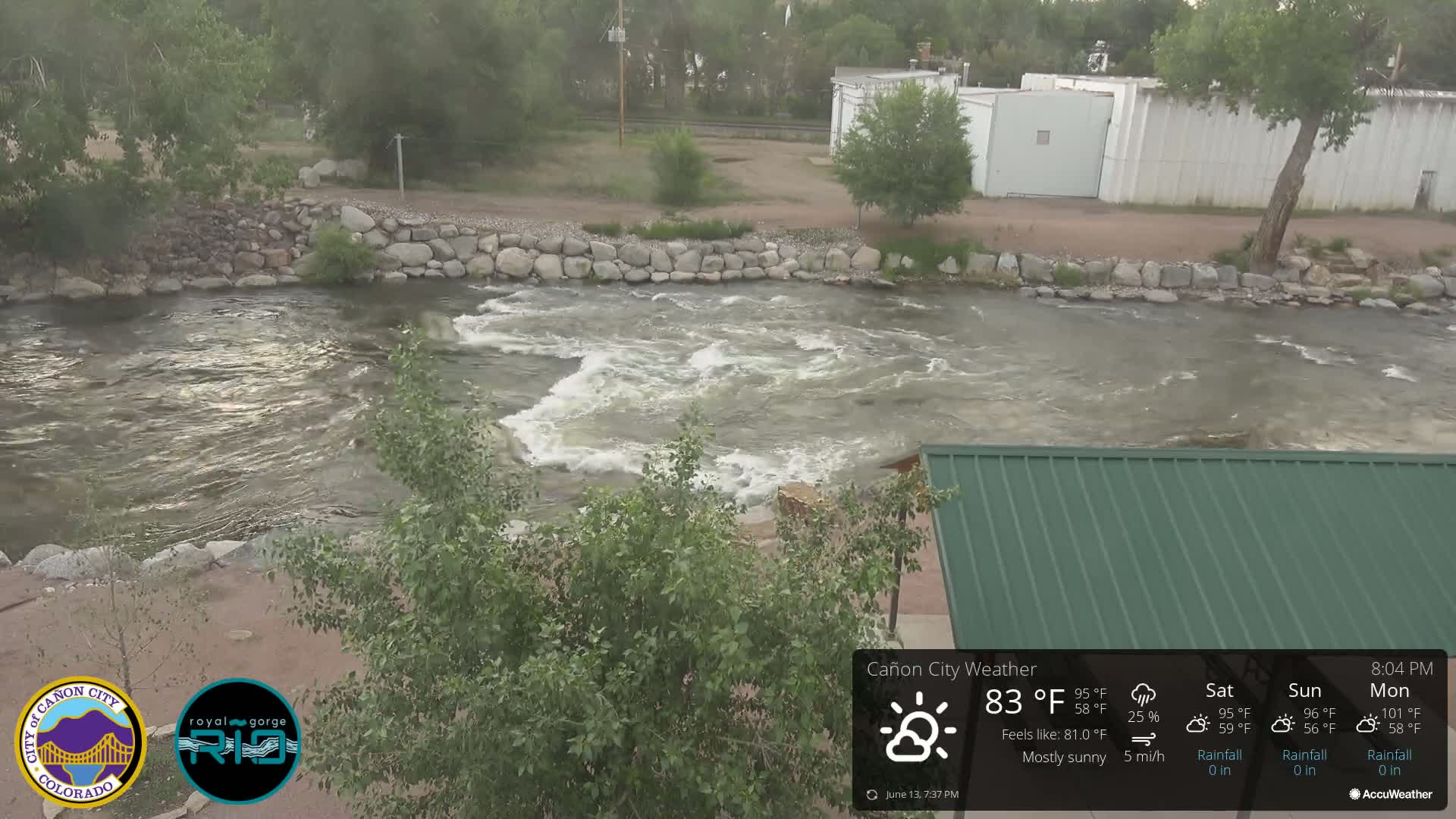 Canon City Arkansas River View Live Cam - Cañon City, Fremont, Colorado, USA