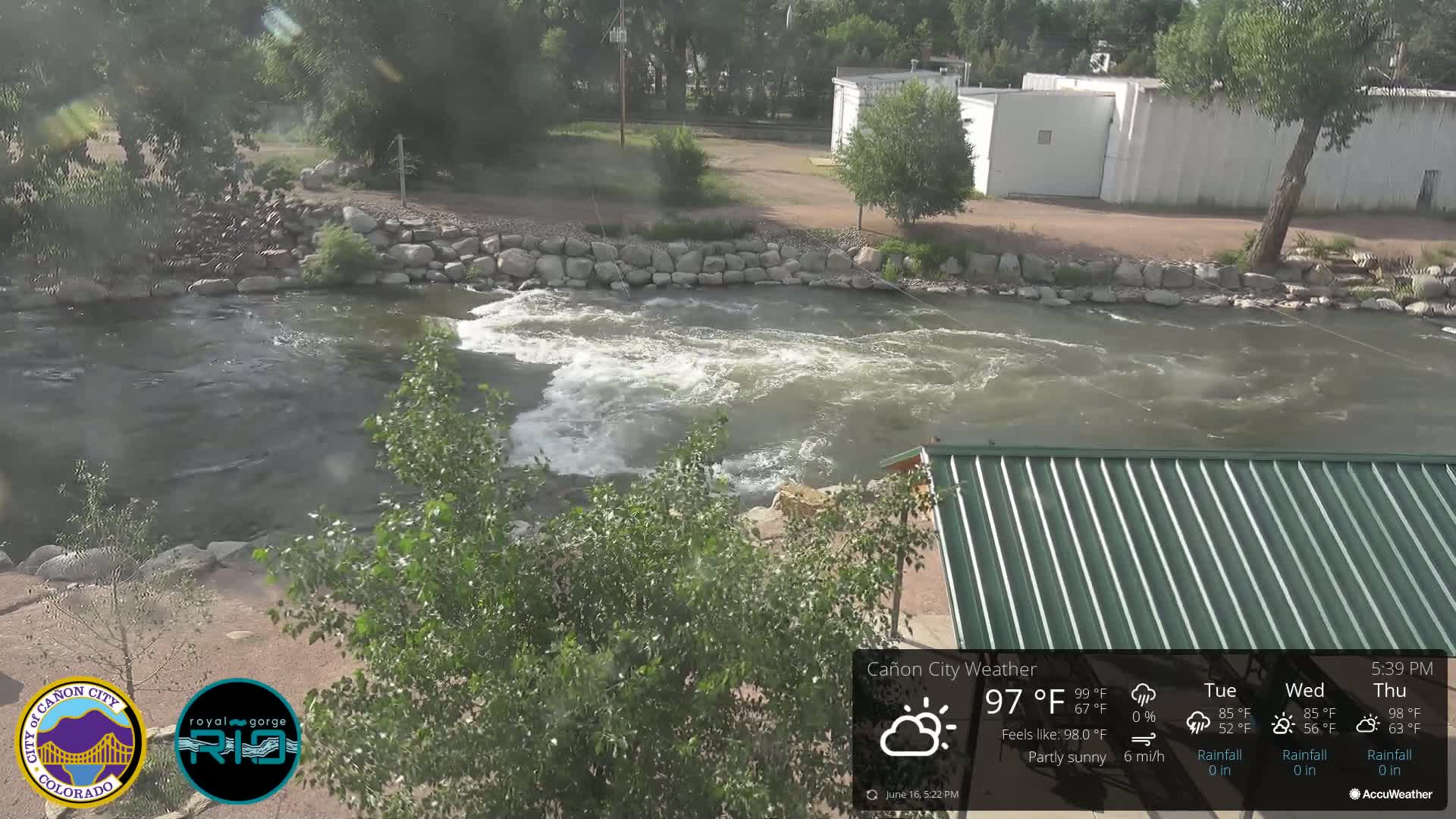 Canon City Arkansas River View Live Cam - Cañon City, Fremont, Colorado, USA