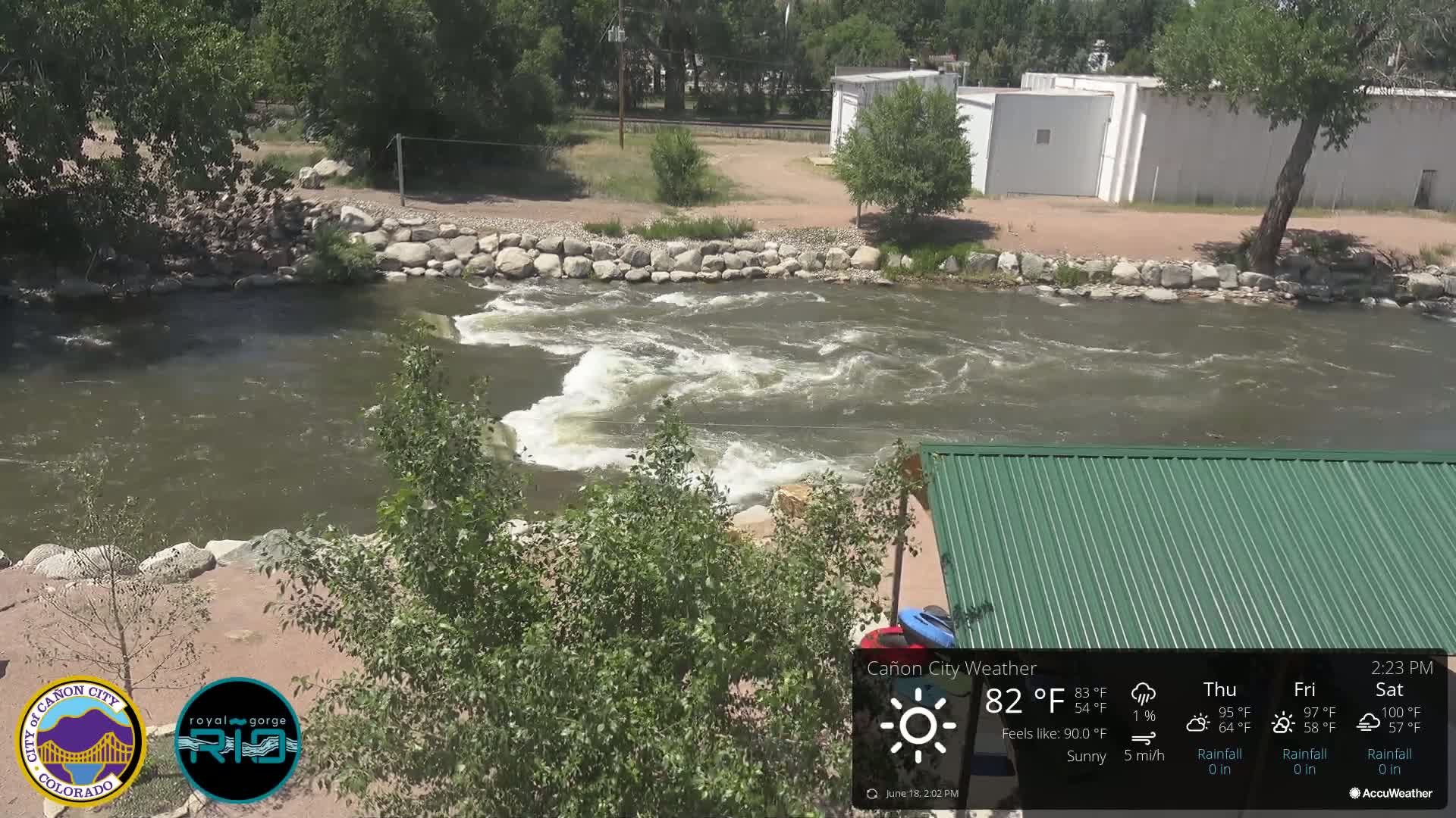 Canon City Arkansas River View Live Cam - Cañon City, Fremont, Colorado, USA