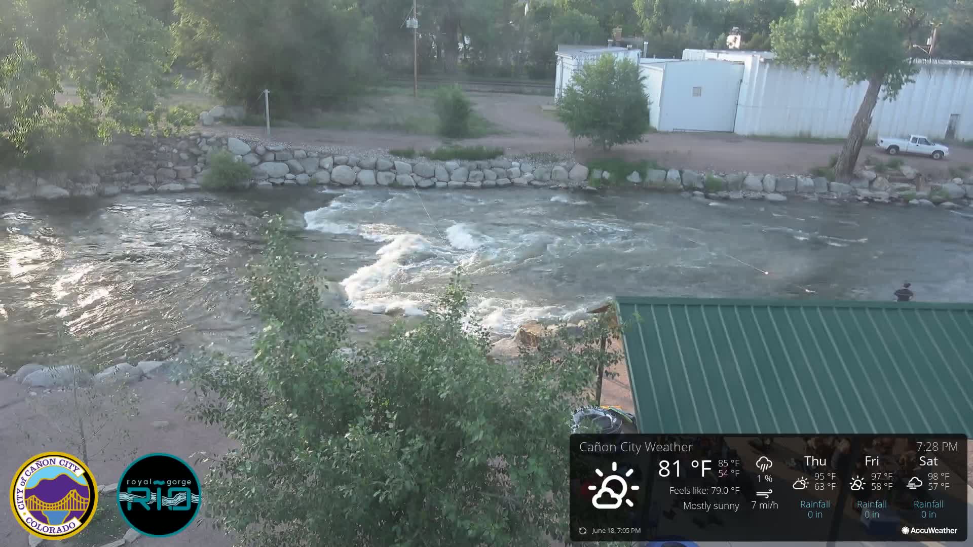 Canon City Arkansas River View Live Cam - Cañon City, Fremont, Colorado, USA