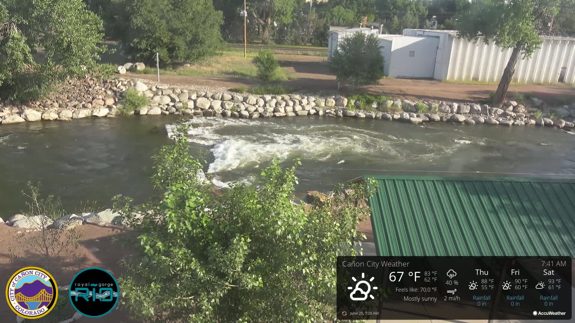 Canon City Arkansas River View Live Cam - Cañon City, Fremont, Colorado, USA
