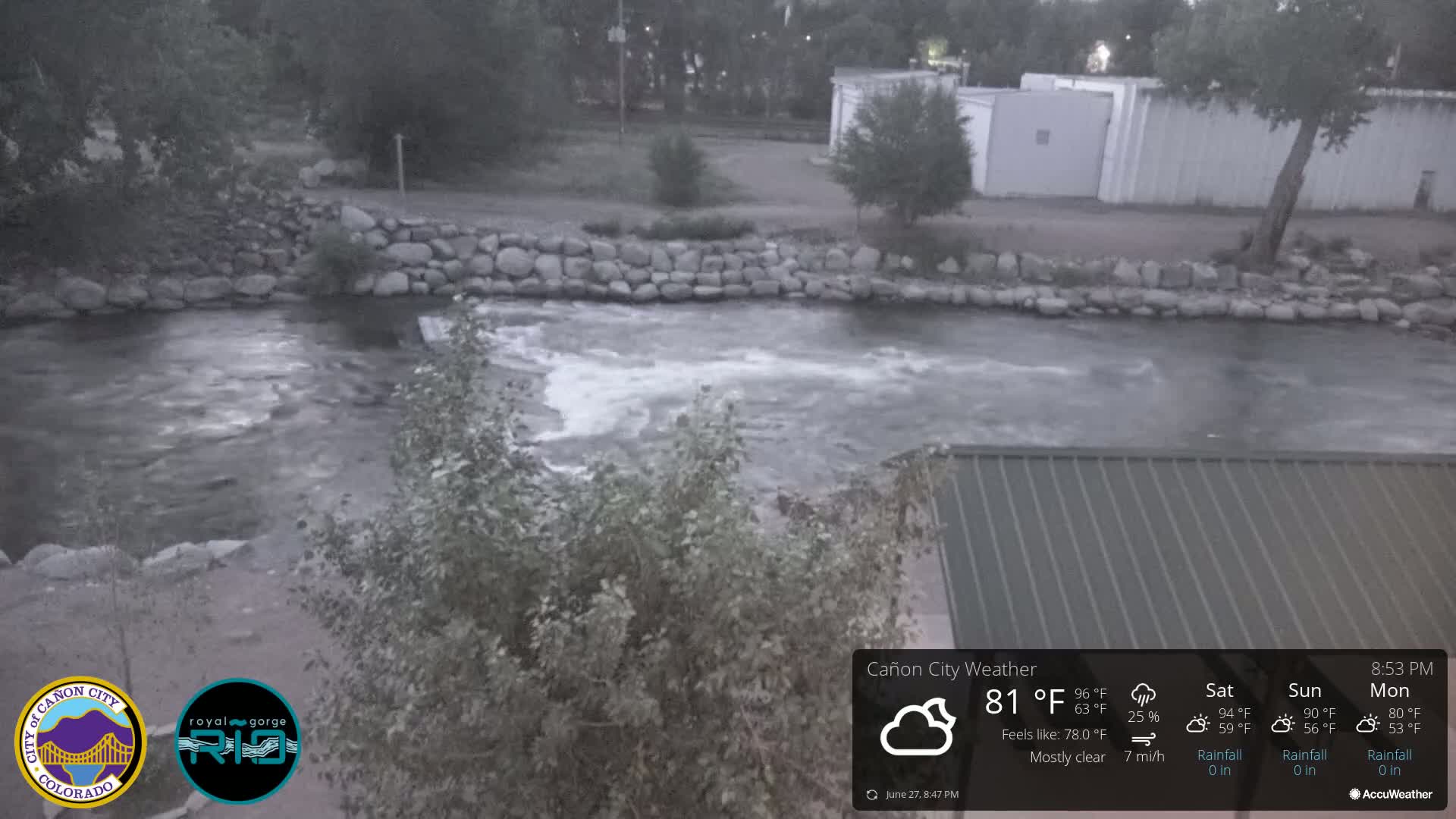Canon City Arkansas River View Live Cam - Cañon City, Fremont, Colorado, USA