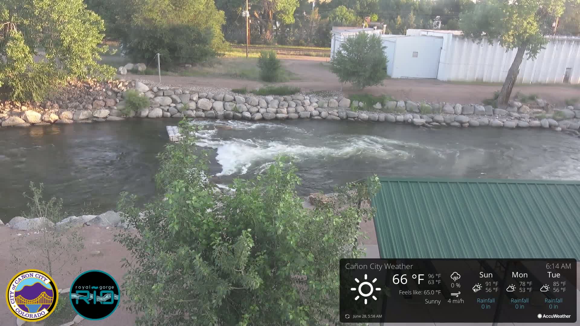 Canon City Arkansas River View Live Cam - Cañon City, Fremont, Colorado, USA