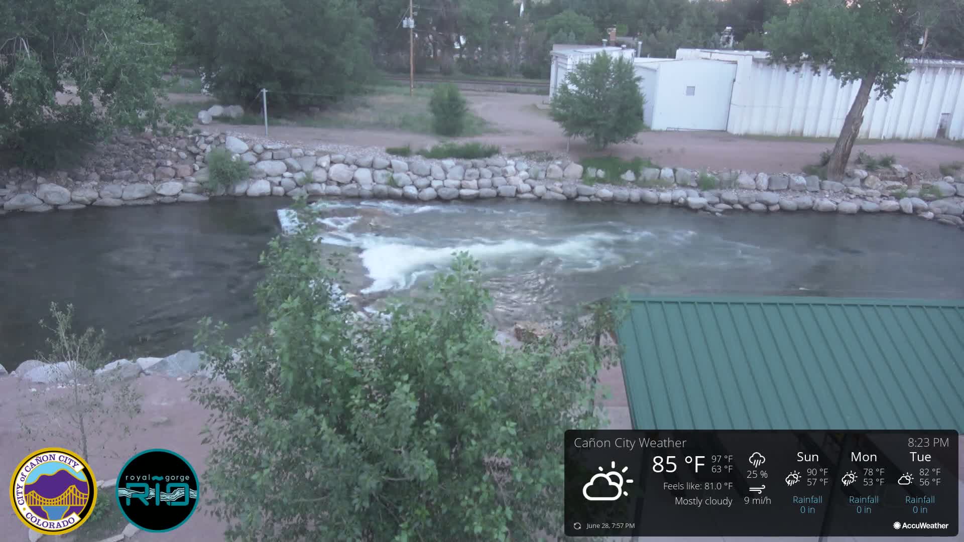 Canon City Arkansas River View Live Cam - Cañon City, Fremont, Colorado, USA