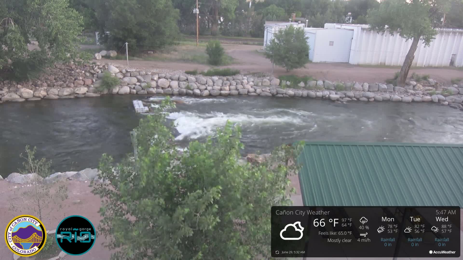 Canon City Arkansas River View Live Cam - Cañon City, Fremont, Colorado, USA
