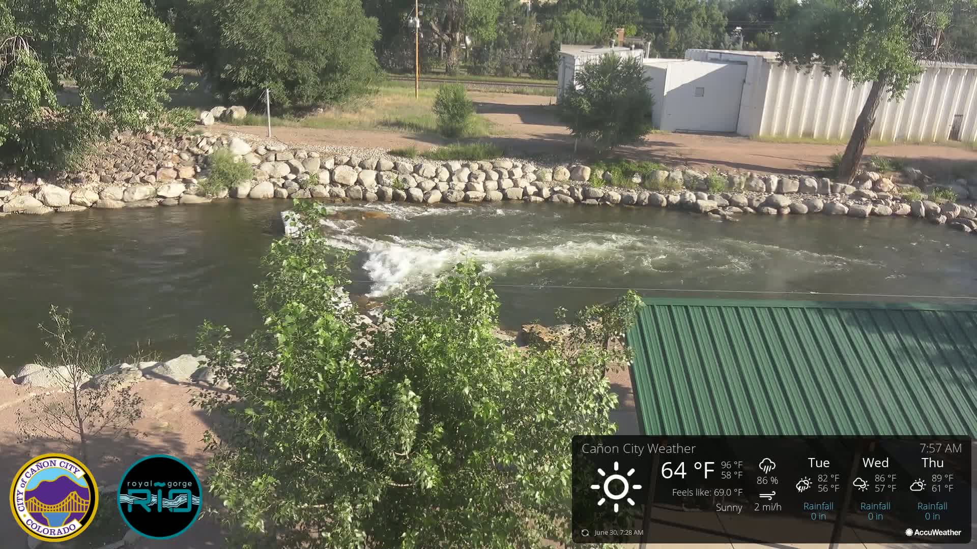 Canon City Arkansas River View Live Cam - Cañon City, Fremont, Colorado, USA