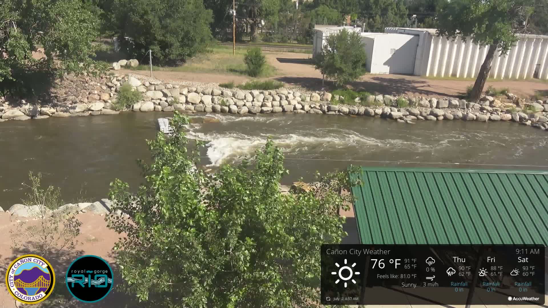 Canon City Arkansas River View Live Cam - Cañon City, Fremont, Colorado, USA