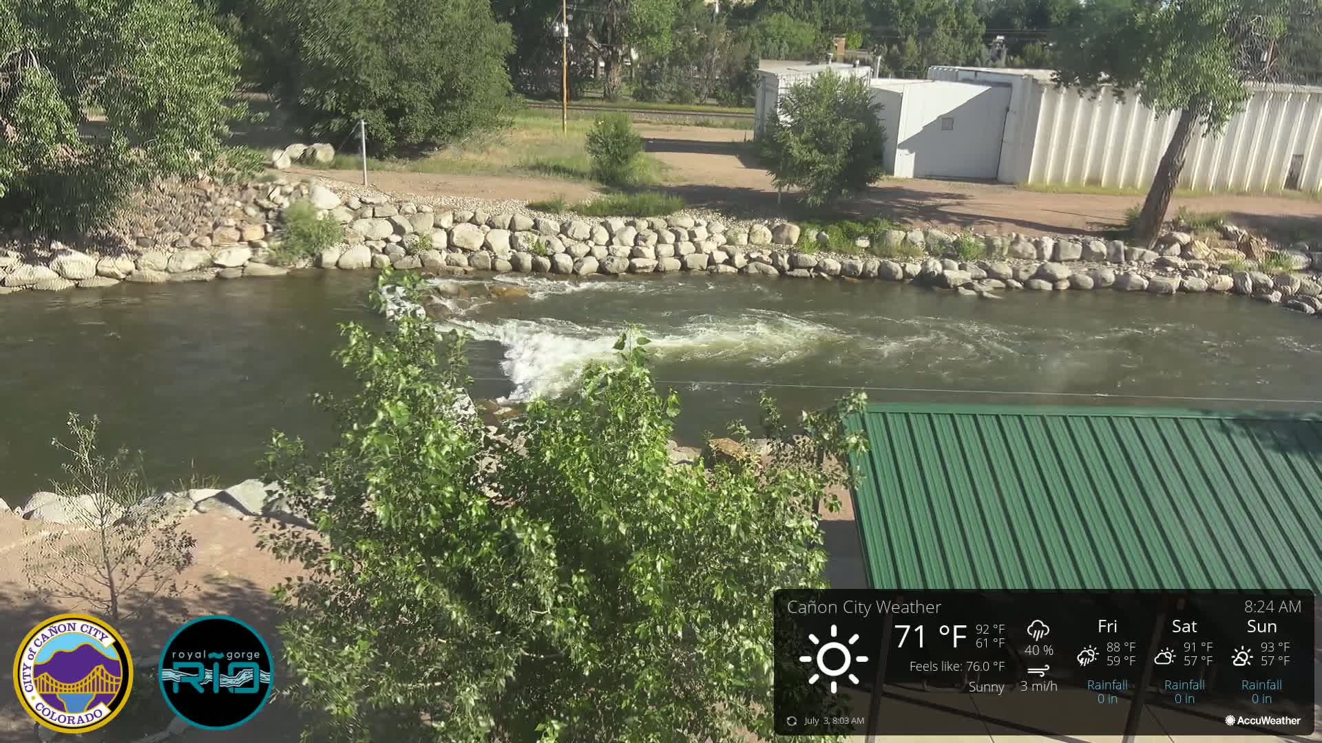 Canon City Arkansas River View Live Cam - Cañon City, Fremont, Colorado, USA