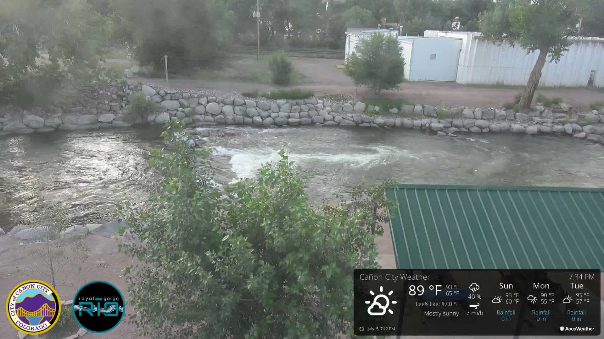 Canon City Arkansas River View Live Cam - Cañon City, Fremont, Colorado, USA